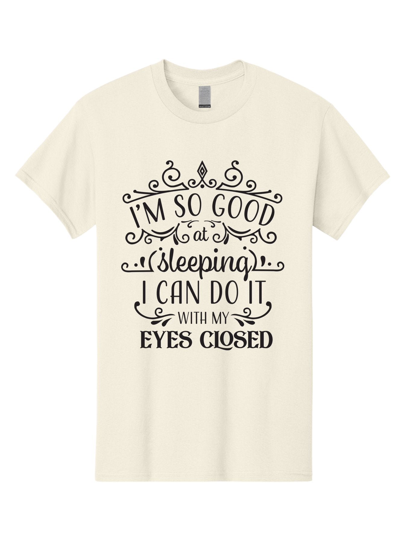 I-M-So-Good-At-Sleeping Men'S Graphic Tee, 100% Cotton, Comfortable Casual Summer Wear, Machine Washable, Funny Quotes, Humor, Sleep Humor, Sarcastic Sayings, Witty Phrases, Sleep Jokes, Sassy Quotes, Relatable Humor, Quote Graphics, Aac866 4