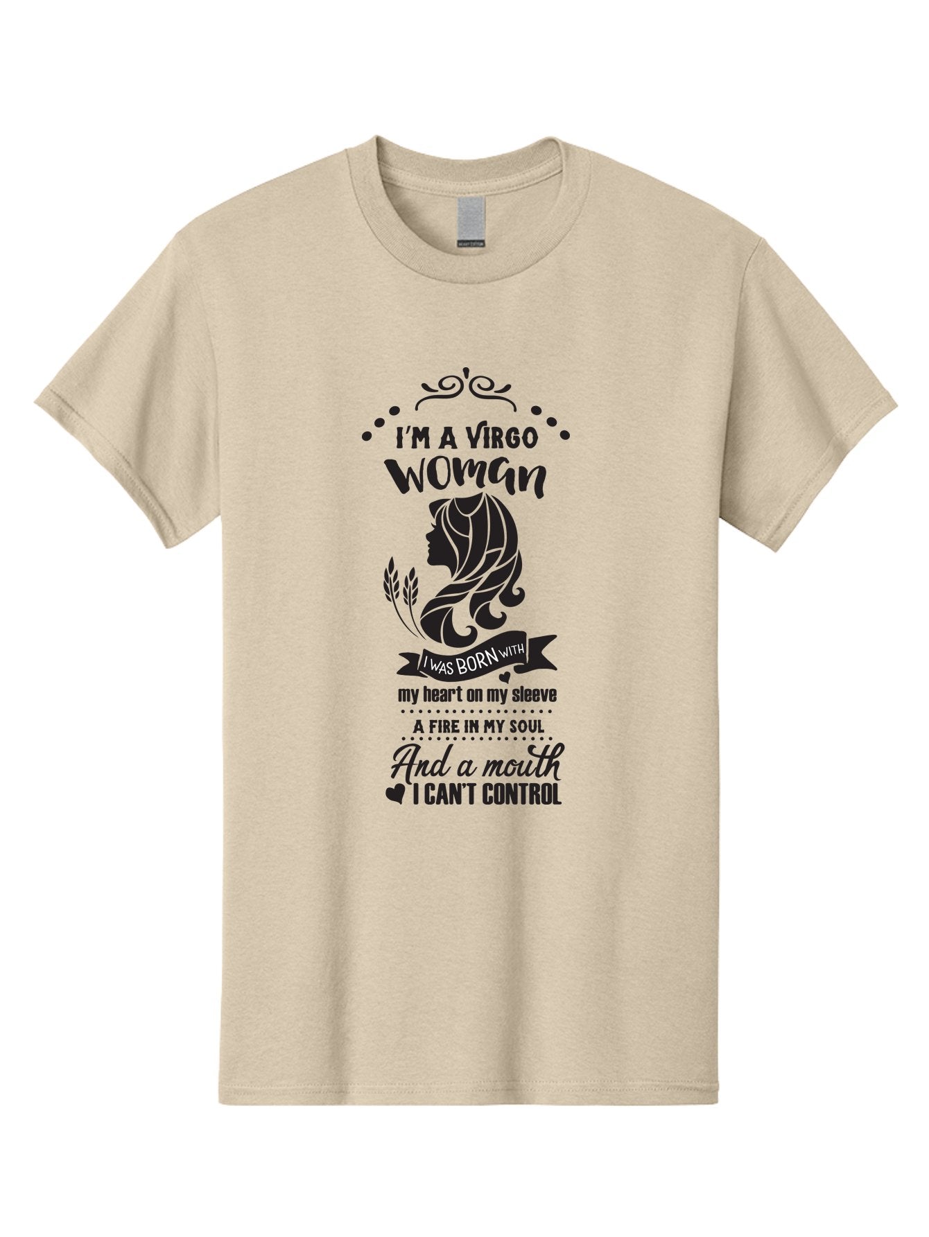 I-M-Virgo-Woman Men'S Graphic Tee, 100% Cotton, Comfortable Casual Summer Wear, Machine Washable, Virgo Woman, Astrological Sign, Zodiac Personality, Strong Female, Heart On Sleeve, Fire In Soul, Outspoken, Virgo Traits, Confident Woman, Aac869 7