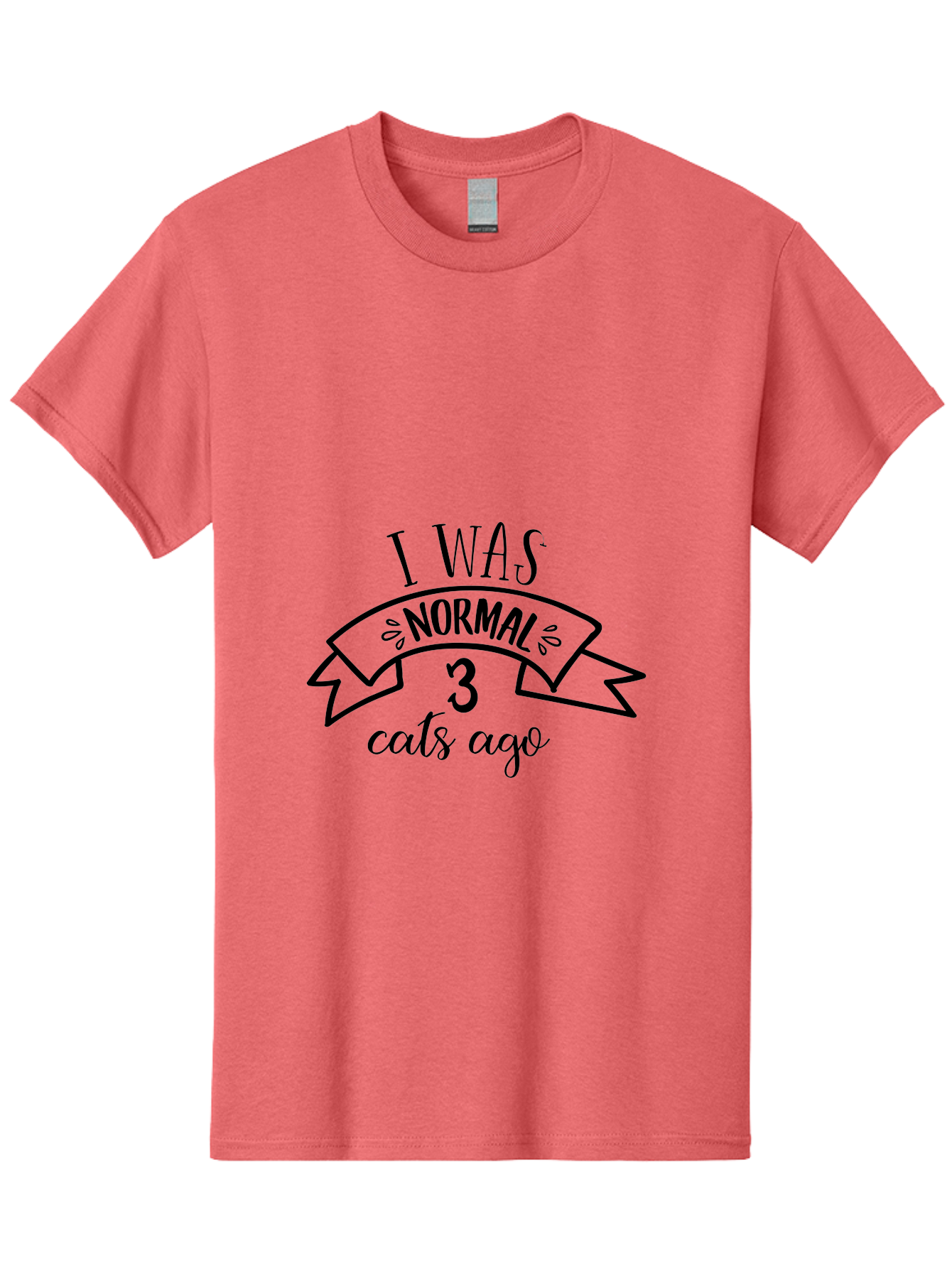 I-Was-Normal-3-Cats-Ago Men'S Graphic Tee, 100% Cotton, Comfortable Casual Summer Wear, Machine Washable, Funny Cat Quote, Cat Lover Humor, Cat Mom Joke, Cat Dad Pun, Whimsical Design, Playful Typography, Quirky Saying Aac884 29