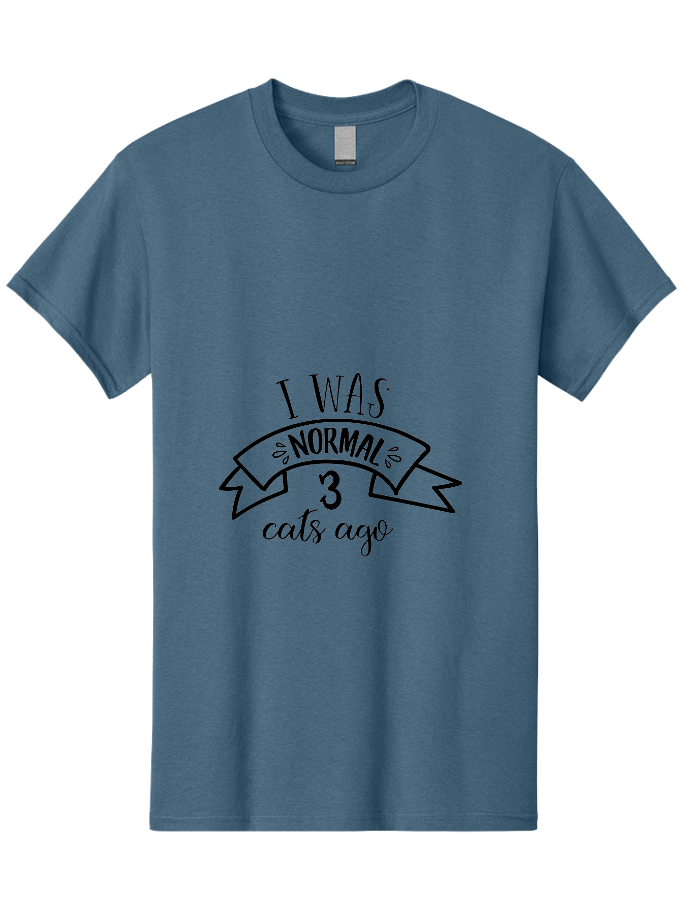 I-Was-Normal-3-Cats-Ago Men'S Graphic Tee, 100% Cotton, Comfortable Casual Summer Wear, Machine Washable, Funny Cat Quote, Cat Lover Humor, Cat Mom Joke, Cat Dad Pun, Whimsical Design, Playful Typography, Quirky Saying Aac884 17