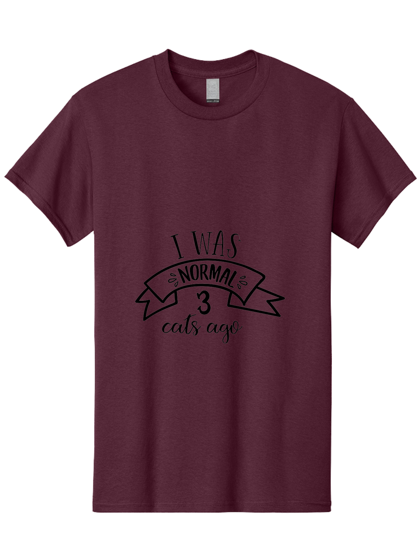 I-Was-Normal-3-Cats-Ago Men'S Graphic Tee, 100% Cotton, Comfortable Casual Summer Wear, Machine Washable, Funny Cat Quote, Cat Lover Humor, Cat Mom Joke, Cat Dad Pun, Whimsical Design, Playful Typography, Quirky Saying Aac884 11