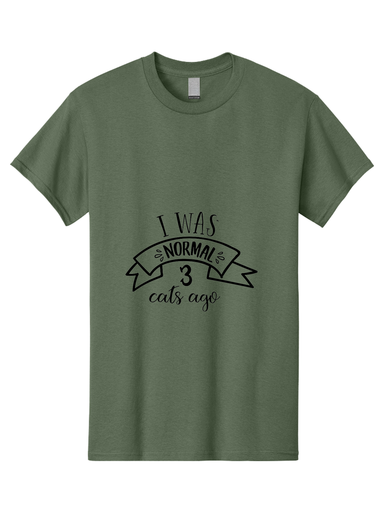 I-Was-Normal-3-Cats-Ago Men'S Graphic Tee, 100% Cotton, Comfortable Casual Summer Wear, Machine Washable, Funny Cat Quote, Cat Lover Humor, Cat Mom Joke, Cat Dad Pun, Whimsical Design, Playful Typography, Quirky Saying Aac884 7