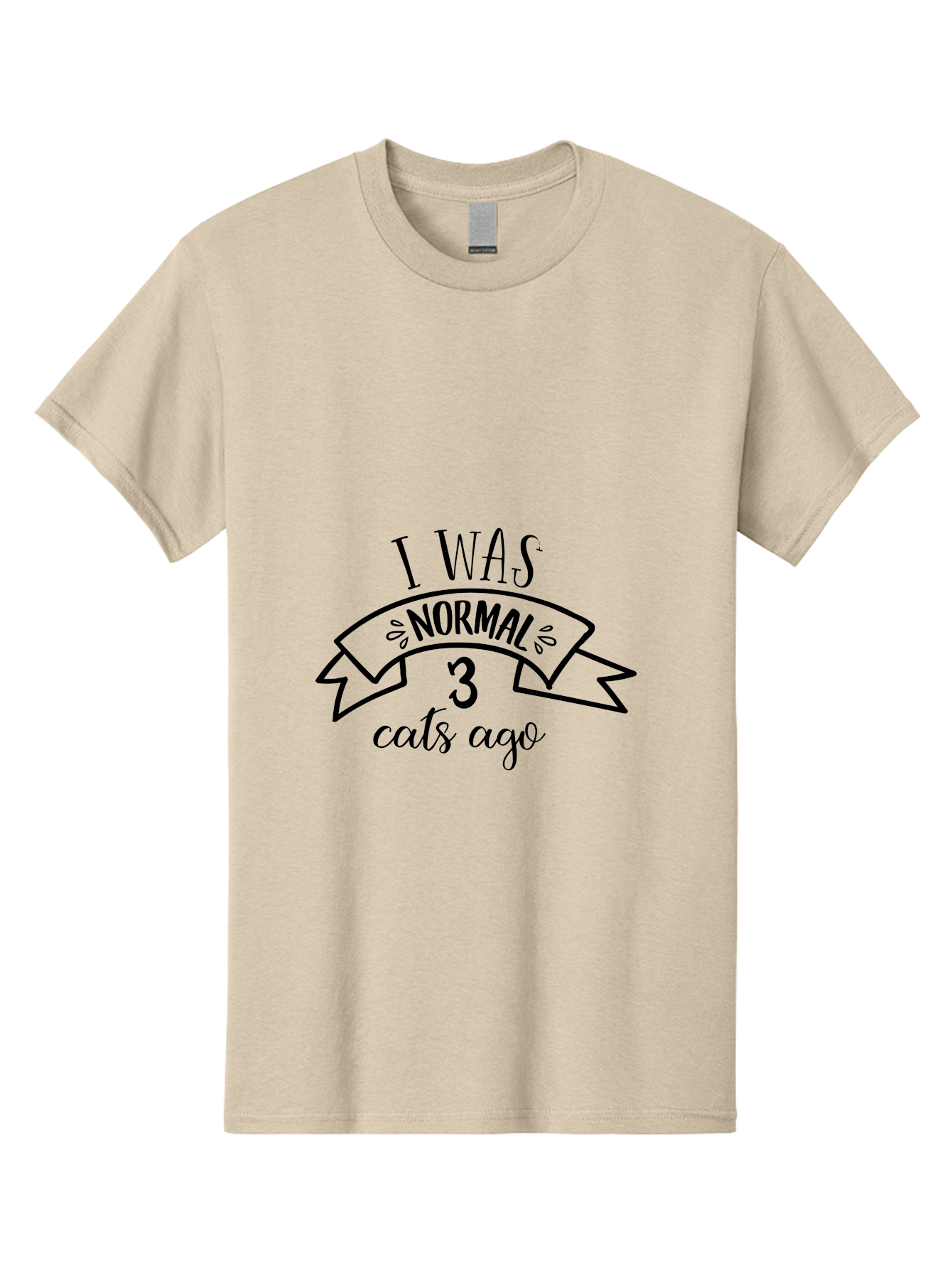 I-Was-Normal-3-Cats-Ago Men'S Graphic Tee, 100% Cotton, Comfortable Casual Summer Wear, Machine Washable, Funny Cat Quote, Cat Lover Humor, Cat Mom Joke, Cat Dad Pun, Whimsical Design, Playful Typography, Quirky Saying Aac884 5