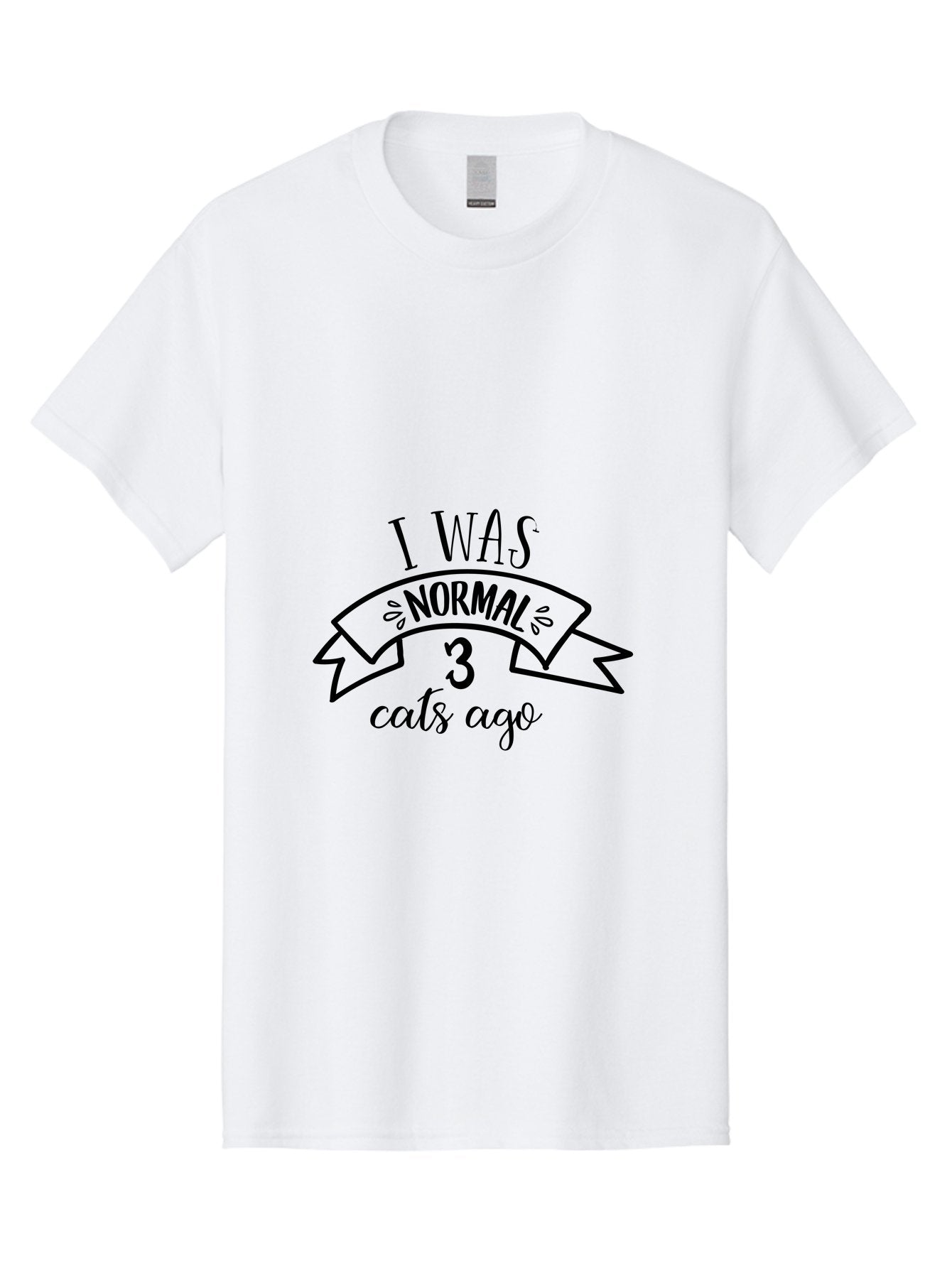I-Was-Normal-3-Cats-Ago Men'S Graphic Tee, 100% Cotton, Comfortable Casual Summer Wear, Machine Washable, Funny Cat Quote, Cat Lover Humor, Cat Mom Joke, Cat Dad Pun, Whimsical Design, Playful Typography, Quirky Saying Aac884 10