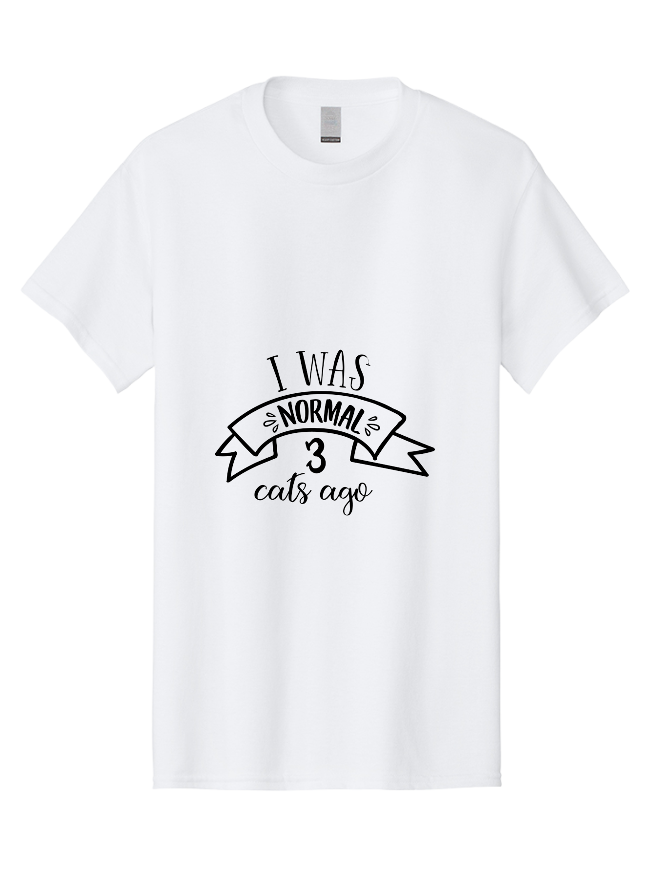 I-Was-Normal-3-Cats-Ago Men'S Graphic Tee, 100% Cotton, Comfortable Casual Summer Wear, Machine Washable, Funny Cat Quote, Cat Lover Humor, Cat Mom Joke, Cat Dad Pun, Whimsical Design, Playful Typography, Quirky Saying Aac884 27