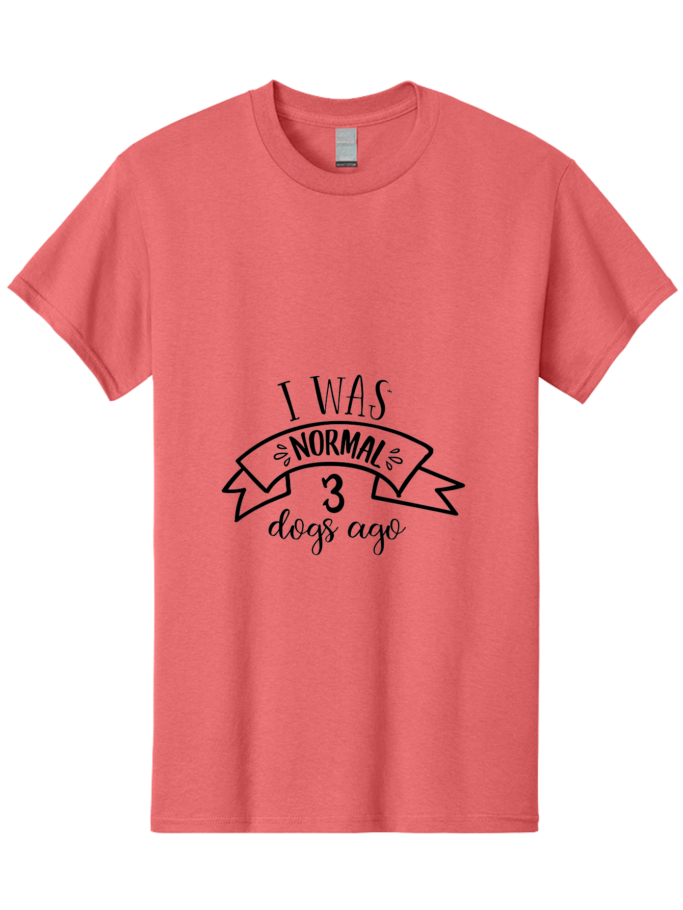 I-Was-Normal-3-Dogs-Ago Men'S Graphic Tee, 100% Cotton, Comfortable Casual Summer Wear, Machine Washable, Funny Dog Quote, Dog Lover Gift, Humorous Pet Phrase, Quirky Dog Saying, Normal Life Changed By Dogs, Dog Owner'S Humor Aac885 11
