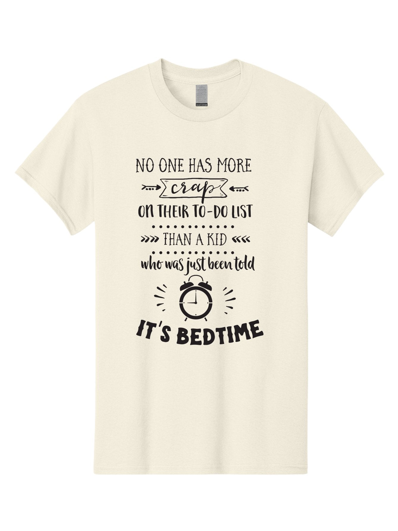 It-S-Bedtime-Quote Men'S Graphic Tee, 100% Cotton, Comfortable Casual Summer Wear, Machine Washable, Funny Quote, Kid'S Bedtime, To-Do List, Alarm Clock, Parenting Humor, Kid'S Routine, Bedtime Struggles, Humorous Quote Aac900 12