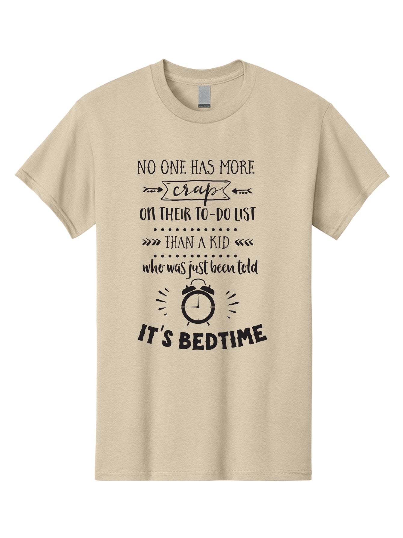 It-S-Bedtime-Quote Men'S Graphic Tee, 100% Cotton, Comfortable Casual Summer Wear, Machine Washable, Funny Quote, Kid'S Bedtime, To-Do List, Alarm Clock, Parenting Humor, Kid'S Routine, Bedtime Struggles, Humorous Quote Aac900 6
