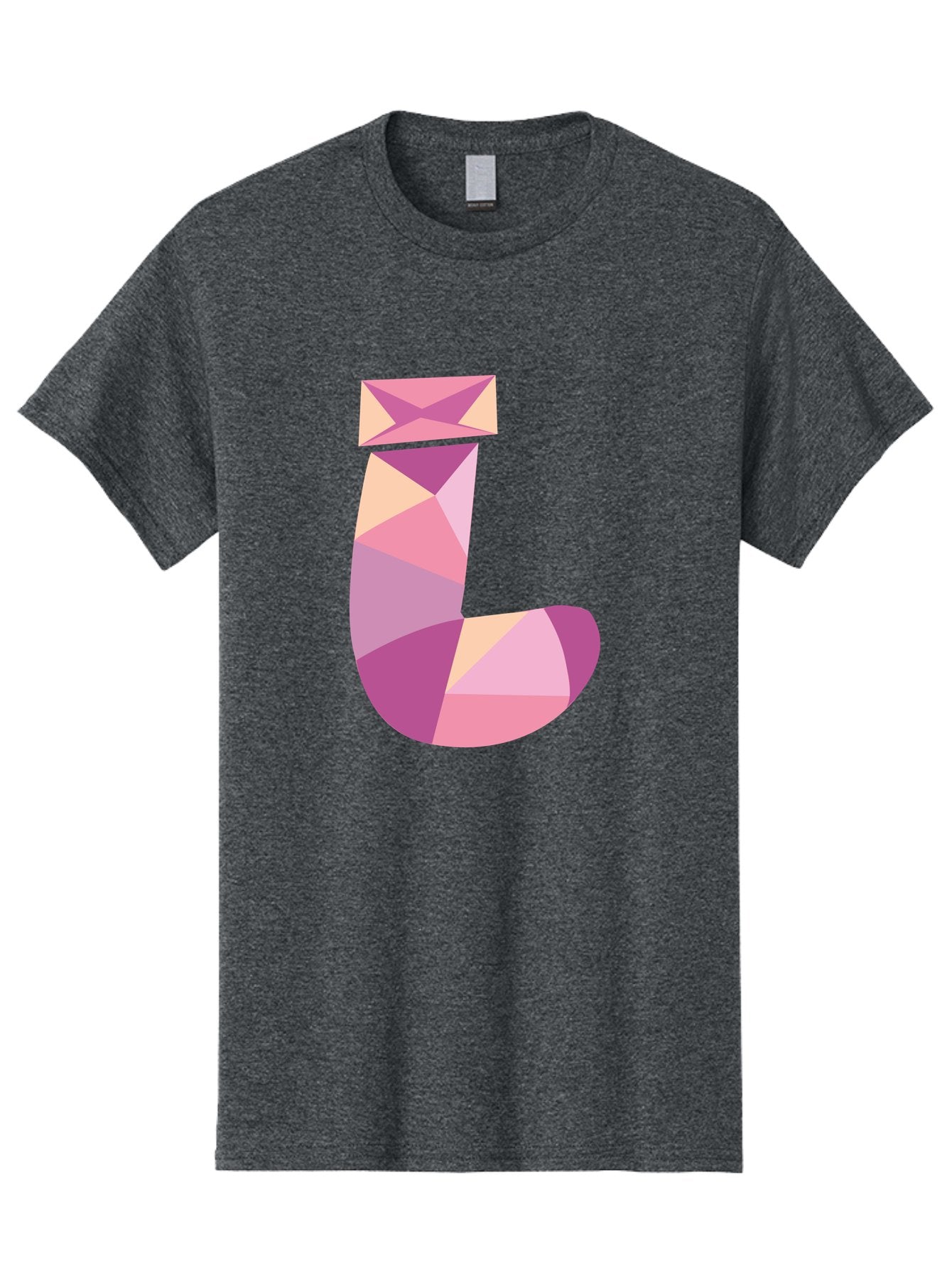J-1 Men'S Graphic Tee, 100% Cotton, Comfortable Casual Summer Wear, Machine Washable, Geometric Shapes, Abstract Art, Letterform, Typography, Pastel Colors, Pink Hues, Purple Tones, Modern Design, Creative Expression, Artistic Style Aac904 11
