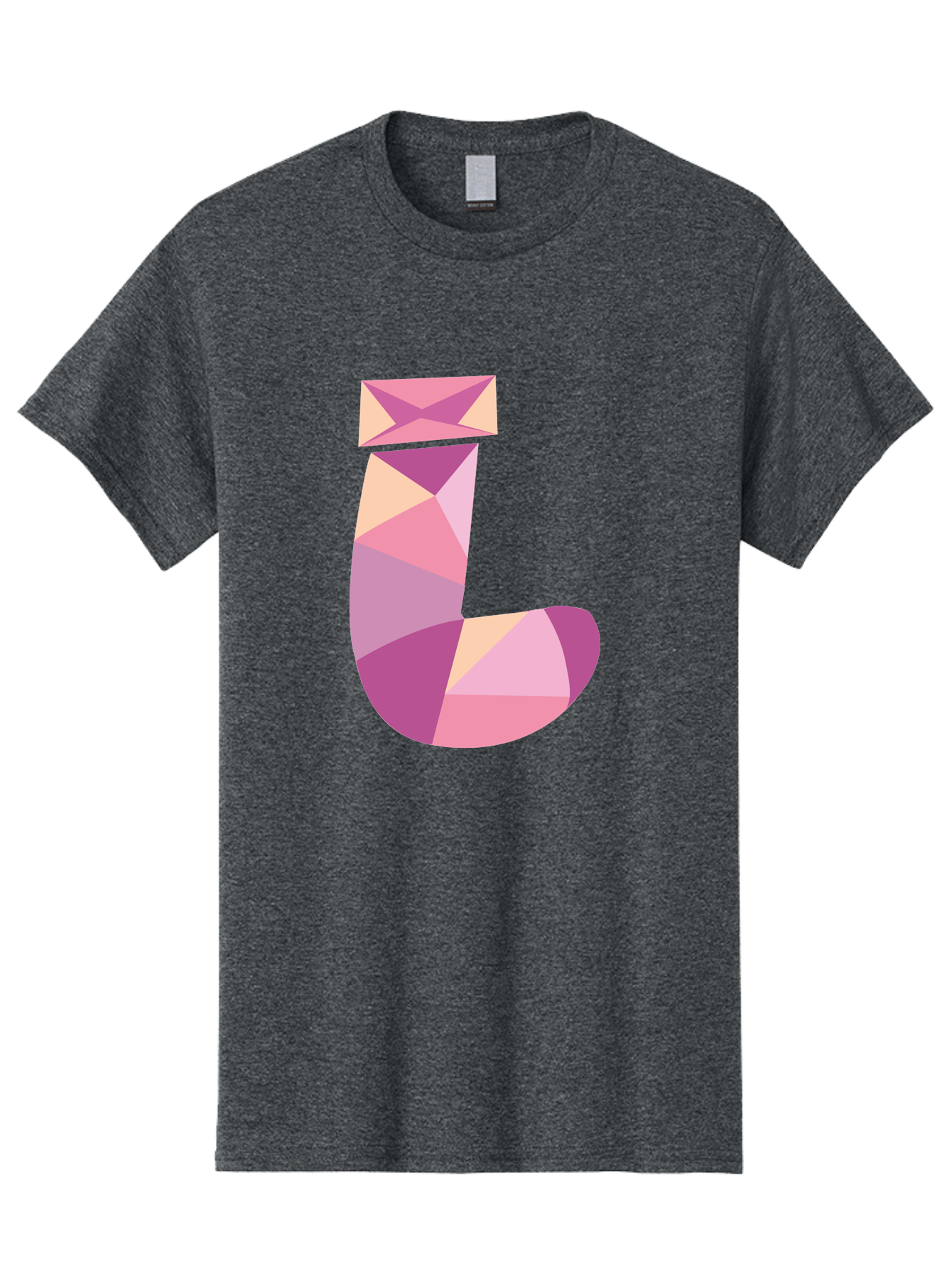 J-1 Men'S Graphic Tee, 100% Cotton, Comfortable Casual Summer Wear, Machine Washable, Geometric Shapes, Abstract Art, Letterform, Typography, Pastel Colors, Pink Hues, Purple Tones, Modern Design, Creative Expression, Artistic Style Aac904 7