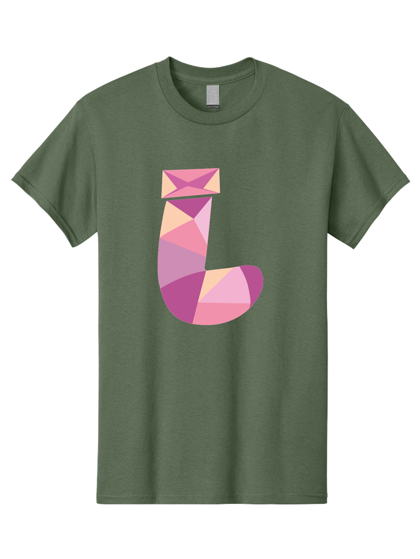 J-1 Men'S Graphic Tee, 100% Cotton, Comfortable Casual Summer Wear, Machine Washable, Geometric Shapes, Abstract Art, Letterform, Typography, Pastel Colors, Pink Hues, Purple Tones, Modern Design, Creative Expression, Artistic Style Aac904 5