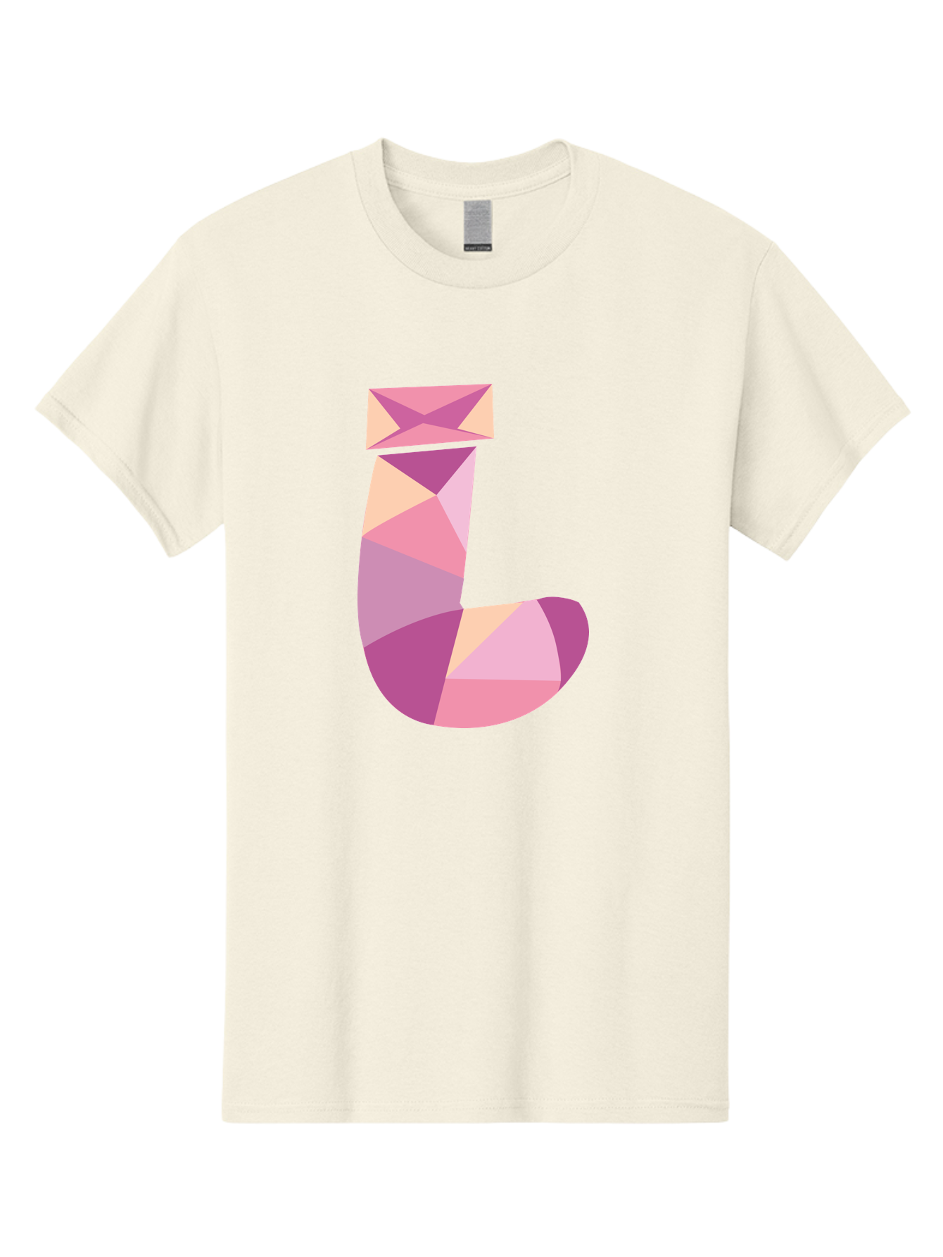 J-1 Men'S Graphic Tee, 100% Cotton, Comfortable Casual Summer Wear, Machine Washable, Geometric Shapes, Abstract Art, Letterform, Typography, Pastel Colors, Pink Hues, Purple Tones, Modern Design, Creative Expression, Artistic Style Aac904 15