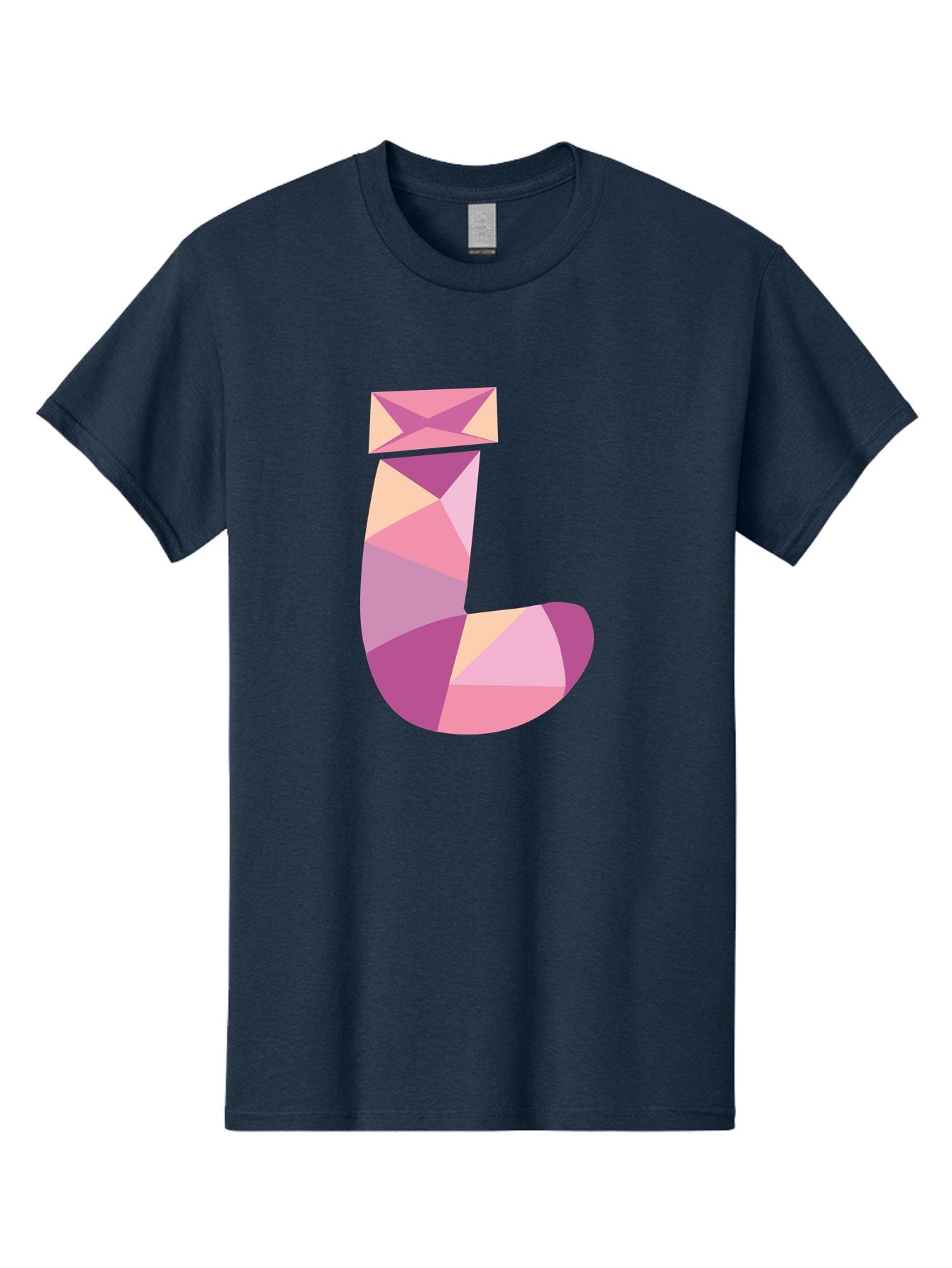 J-1 Men'S Graphic Tee, 100% Cotton, Comfortable Casual Summer Wear, Machine Washable, Geometric Shapes, Abstract Art, Letterform, Typography, Pastel Colors, Pink Hues, Purple Tones, Modern Design, Creative Expression, Artistic Style Aac904 6