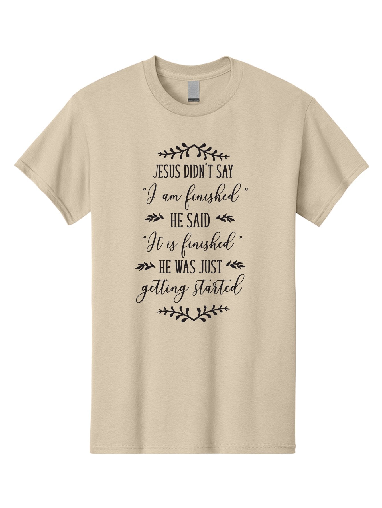 Jesus-Didn-T-Say Men'S Graphic Tee, 100% Cotton, Comfortable Casual Summer Wear, Machine Washable, Jesus Quote, Inspirational Quote, Christian Quote, Faith Motivation, Biblical Scripture, Spiritual Growth, Black Text On Green Background, Aac908 15