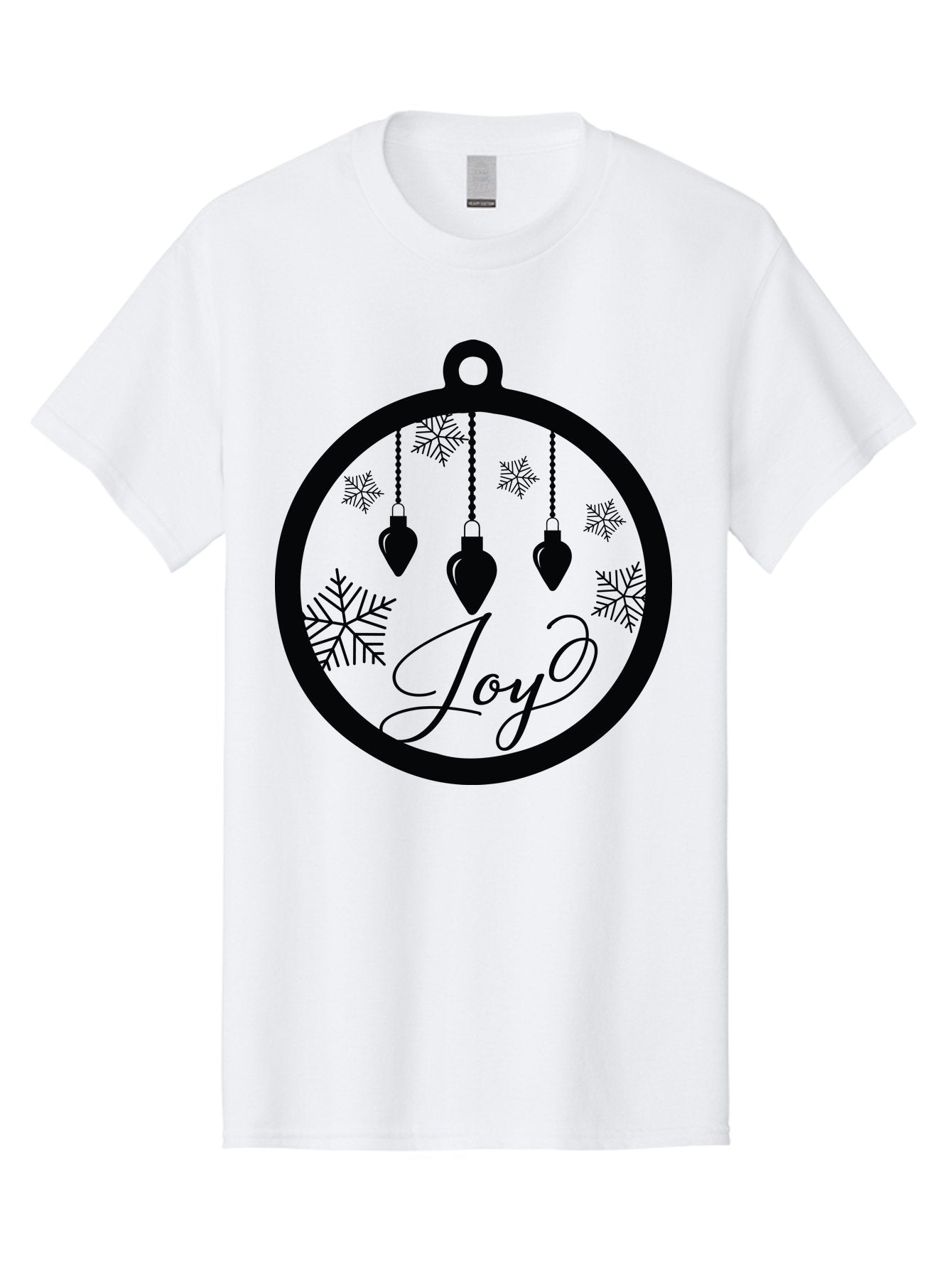 Joy-Ornament Men'S Graphic Tee, 100% Cotton, Comfortable Casual Summer Wear, Machine Washable, Christmas Ornaments, Hanging Decorations, Snowflakes, Festive Atmosphere, Joyful Feelings, Holiday Cheer, Winter Wonderland, Christmas Joy Aac910 8