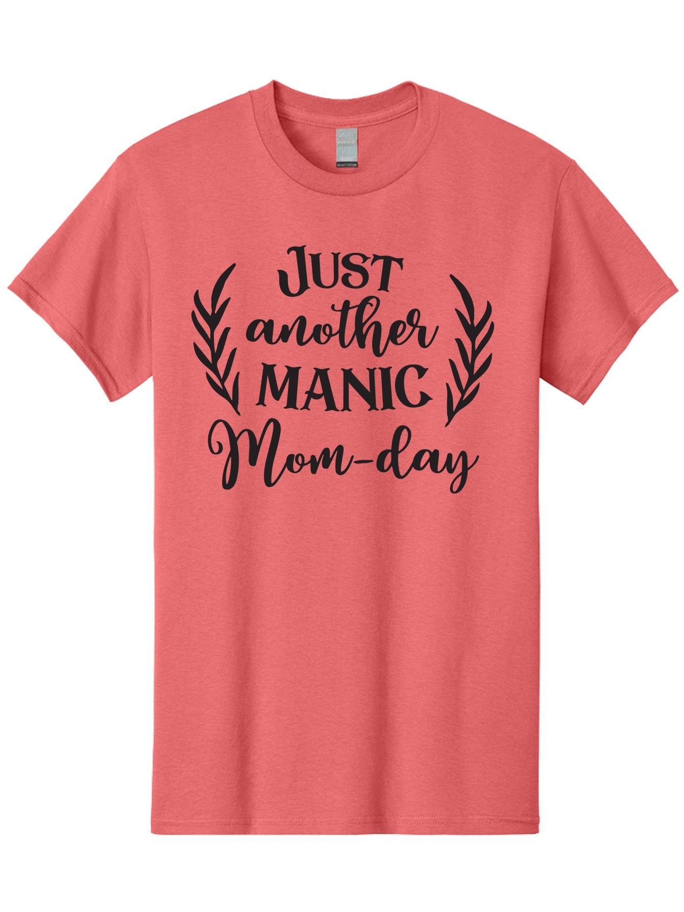Just-Another-Manic-Mom-Day Men'S Graphic Tee, 100% Cotton, Comfortable Casual Summer Wear, Machine Washable, Funny Motherhood Quote, Mom Life Humor, Parenting Jokes, Manic Mom, Mom-Day Pun, Humorous Quote, Mother'S Day Quote, Cute Mom Quotes Aac914 9