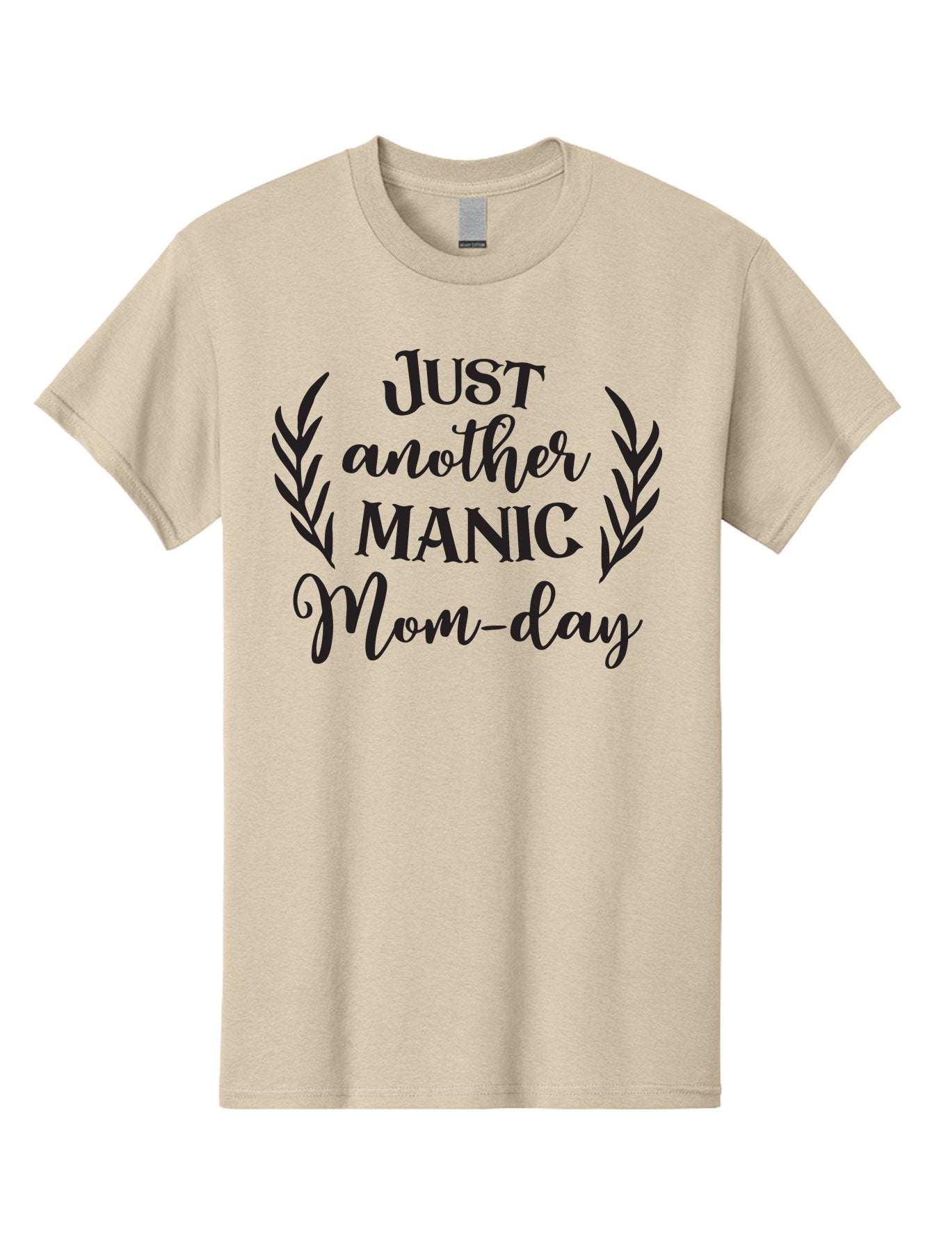 Just-Another-Manic-Mom-Day Men'S Graphic Tee, 100% Cotton, Comfortable Casual Summer Wear, Machine Washable, Funny Motherhood Quote, Mom Life Humor, Parenting Jokes, Manic Mom, Mom-Day Pun, Humorous Quote, Mother'S Day Quote, Cute Mom Quotes Aac914 11