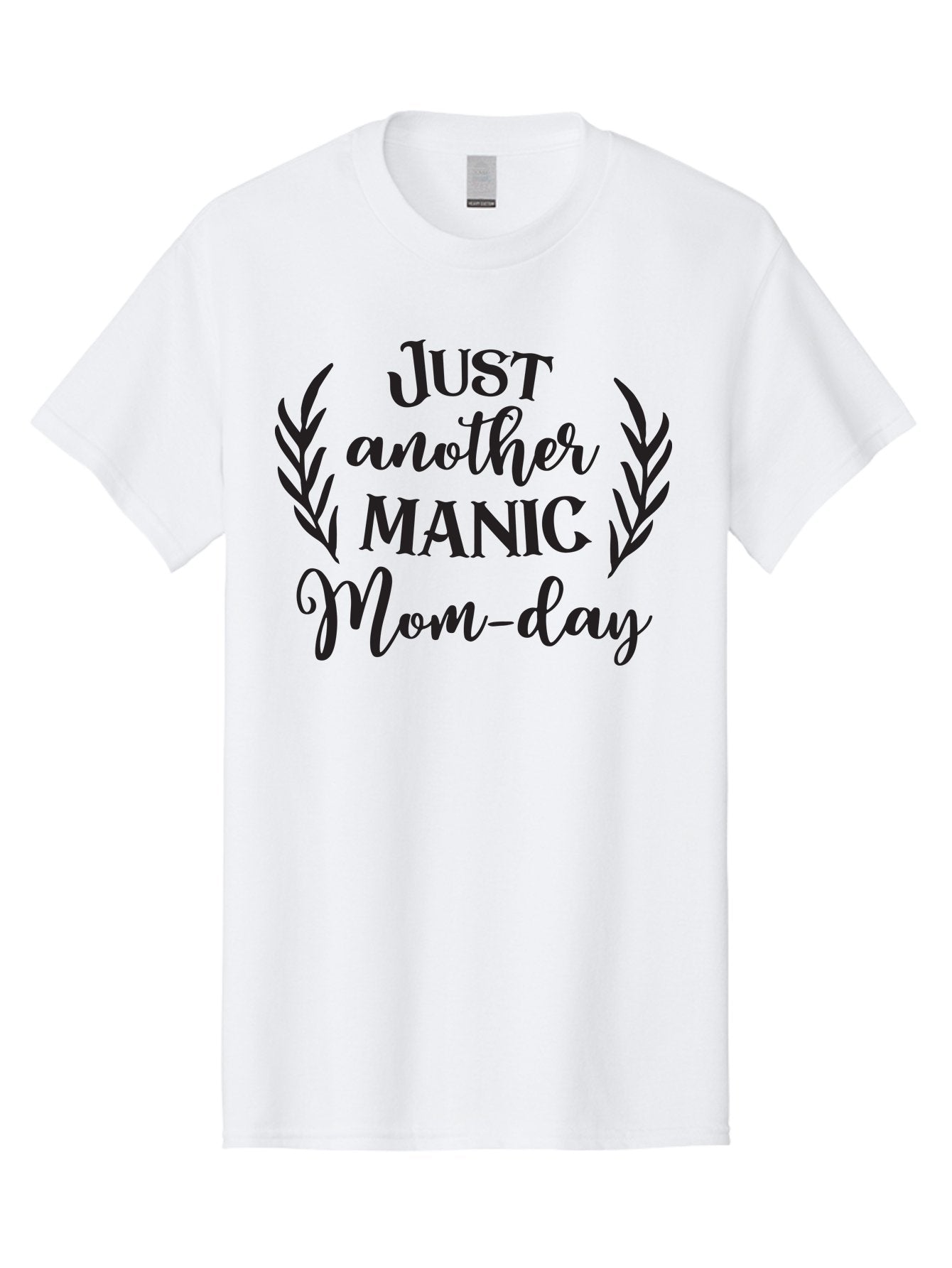 Just-Another-Manic-Mom-Day Men'S Graphic Tee, 100% Cotton, Comfortable Casual Summer Wear, Machine Washable, Funny Motherhood Quote, Mom Life Humor, Parenting Jokes, Manic Mom, Mom-Day Pun, Humorous Quote, Mother'S Day Quote, Cute Mom Quotes Aac914 3