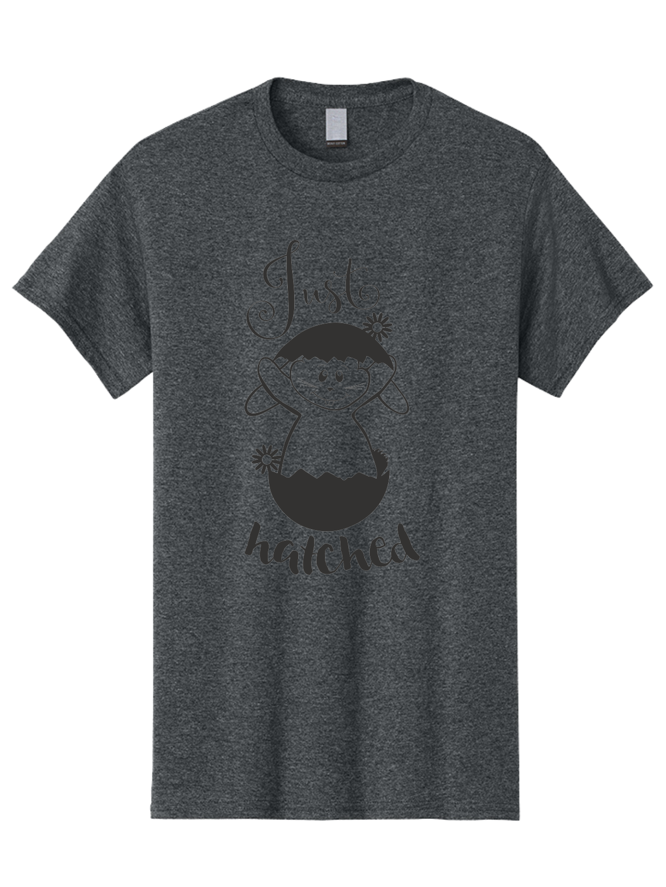 Just-Hatched Men'S Graphic Tee, 100% Cotton, Comfortable Casual Summer Wear, Machine Washable, Cute Cartoon Character, Hatching From Egg, Playful Design, Easter Theme, Funny Illustration, Whimsical Art, Baby Chick, Adorable Graphic Aac915 13