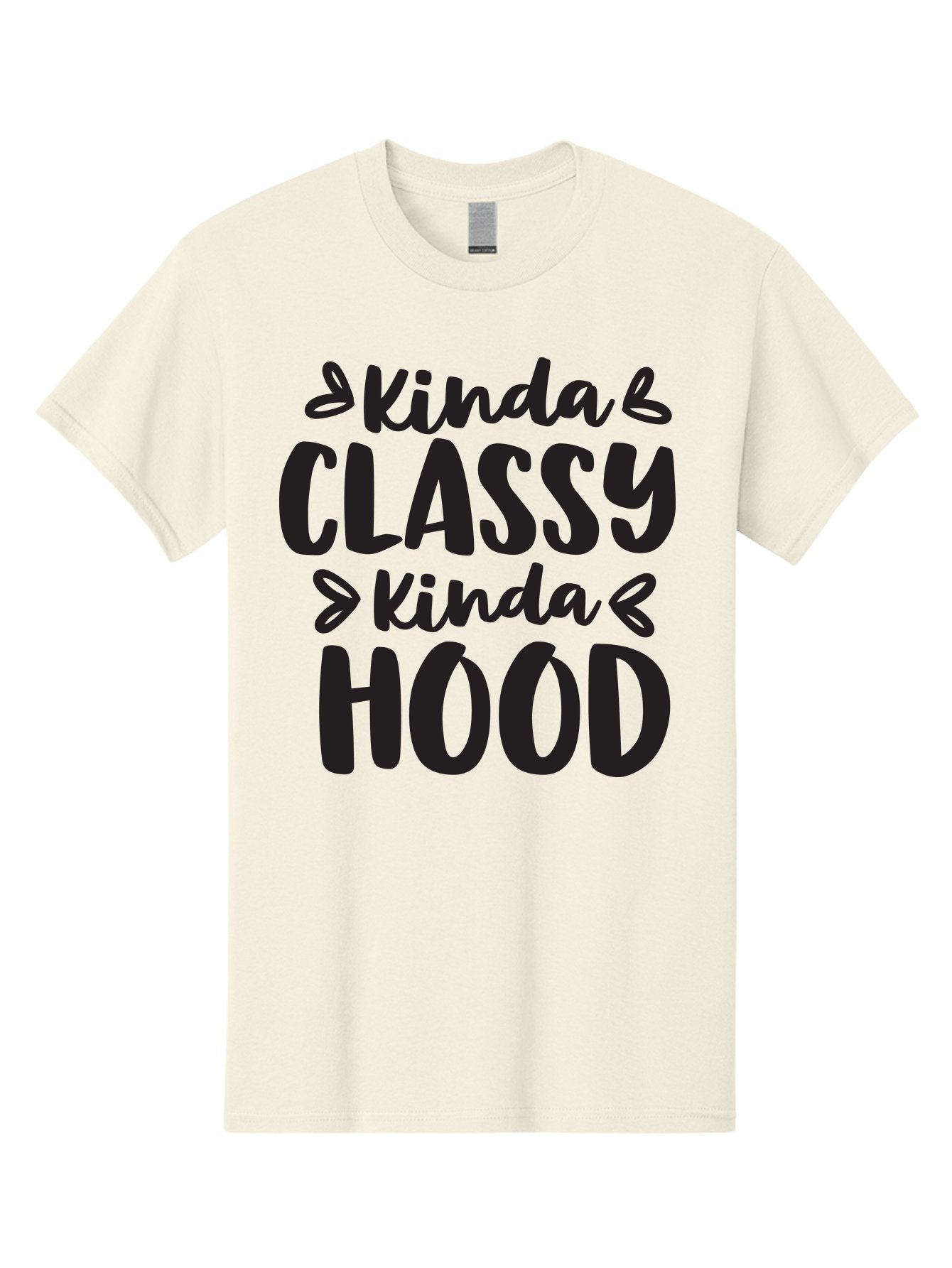 Kinda-Classy-Kinda-Hood Men'S Graphic Tee, 100% Cotton, Comfortable Casual Summer Wear, Machine Washable, Classy And Hood, Contrast, Stylish, Quote, Urban, Elegance, Quirky, Fashion Statement, Sassy, Attitude, Humor, Playful Typography Aac921 14