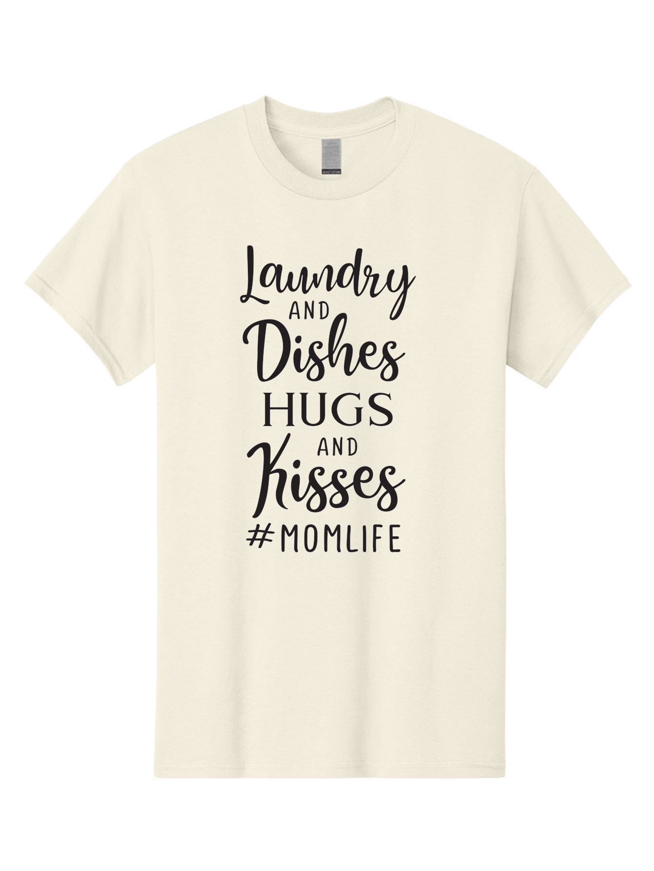 Laundry-And-Dishes-Hugs-And-Kisses Men'S Graphic Tee, 100% Cotton, Comfortable Casual Summer Wear, Machine Washable, Mom Life, Motherhood, Parenting, Laundry, Dishes, Household Chores, Hugs, Kisses, Love, Family, Mom Quotes, Aac927 15