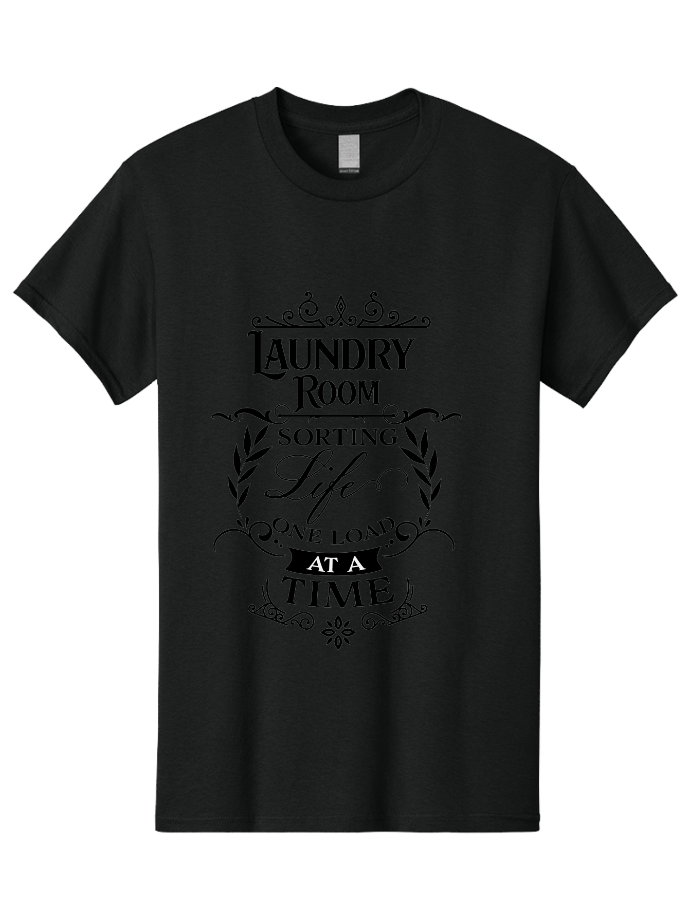 Laundry-Room-Sorting-Life Men'S Graphic Tee, 100% Cotton, Comfortable Casual Summer Wear, Machine Washable, Laundry Room Humor, Funny Laundry Quotes, Household Chores, Life One Load At Time, Washing Laundry, Sorting Life, Laundry Day, Aac928
