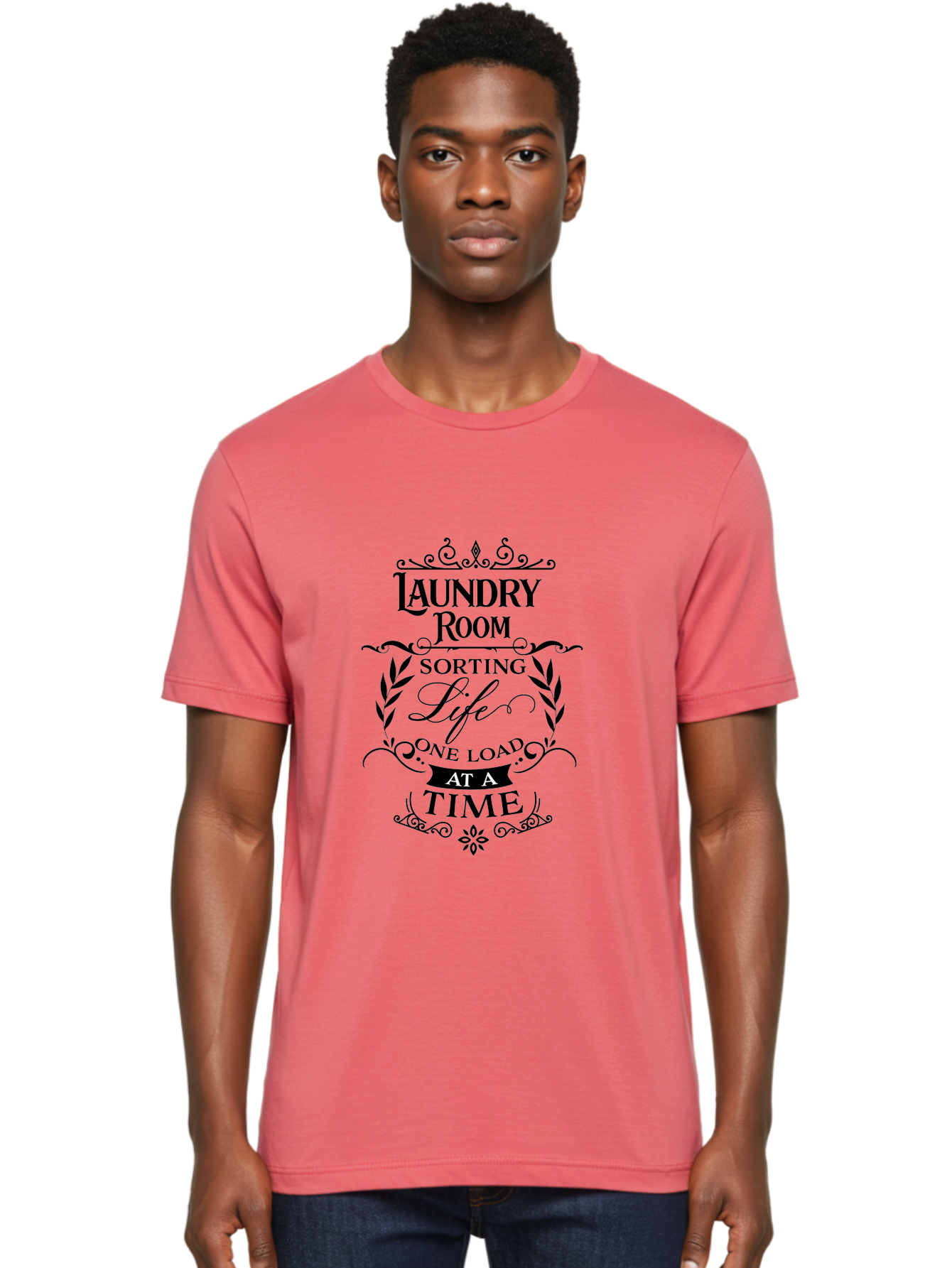 Laundry-Room-Sorting-Life Men'S Graphic Tee, 100% Cotton, Comfortable Casual Summer Wear, Machine Washable, Laundry Room Humor, Funny Laundry Quotes, Household Chores, Life One Load At Time, Washing Laundry, Sorting Life, Laundry Day, Aac928 26