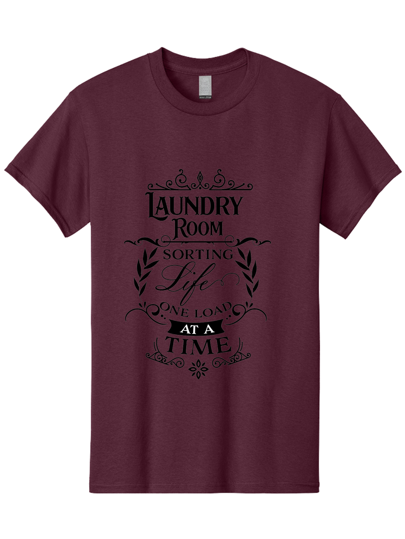 Laundry-Room-Sorting-Life Men'S Graphic Tee, 100% Cotton, Comfortable Casual Summer Wear, Machine Washable, Laundry Room Humor, Funny Laundry Quotes, Household Chores, Life One Load At Time, Washing Laundry, Sorting Life, Laundry Day, Aac928 17