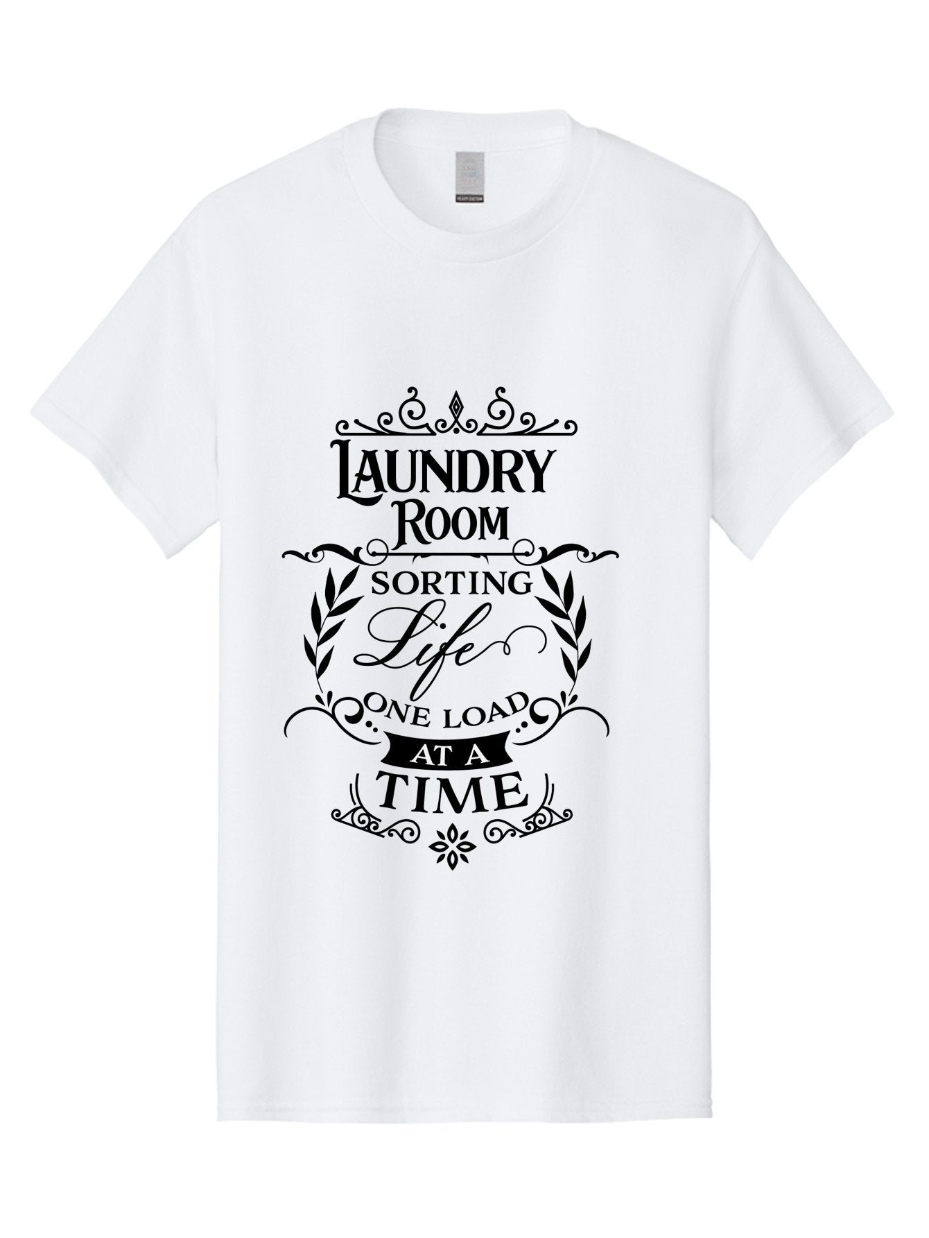 Laundry-Room-Sorting-Life Men'S Graphic Tee, 100% Cotton, Comfortable Casual Summer Wear, Machine Washable, Laundry Room Humor, Funny Laundry Quotes, Household Chores, Life One Load At Time, Washing Laundry, Sorting Life, Laundry Day, Aac928 4