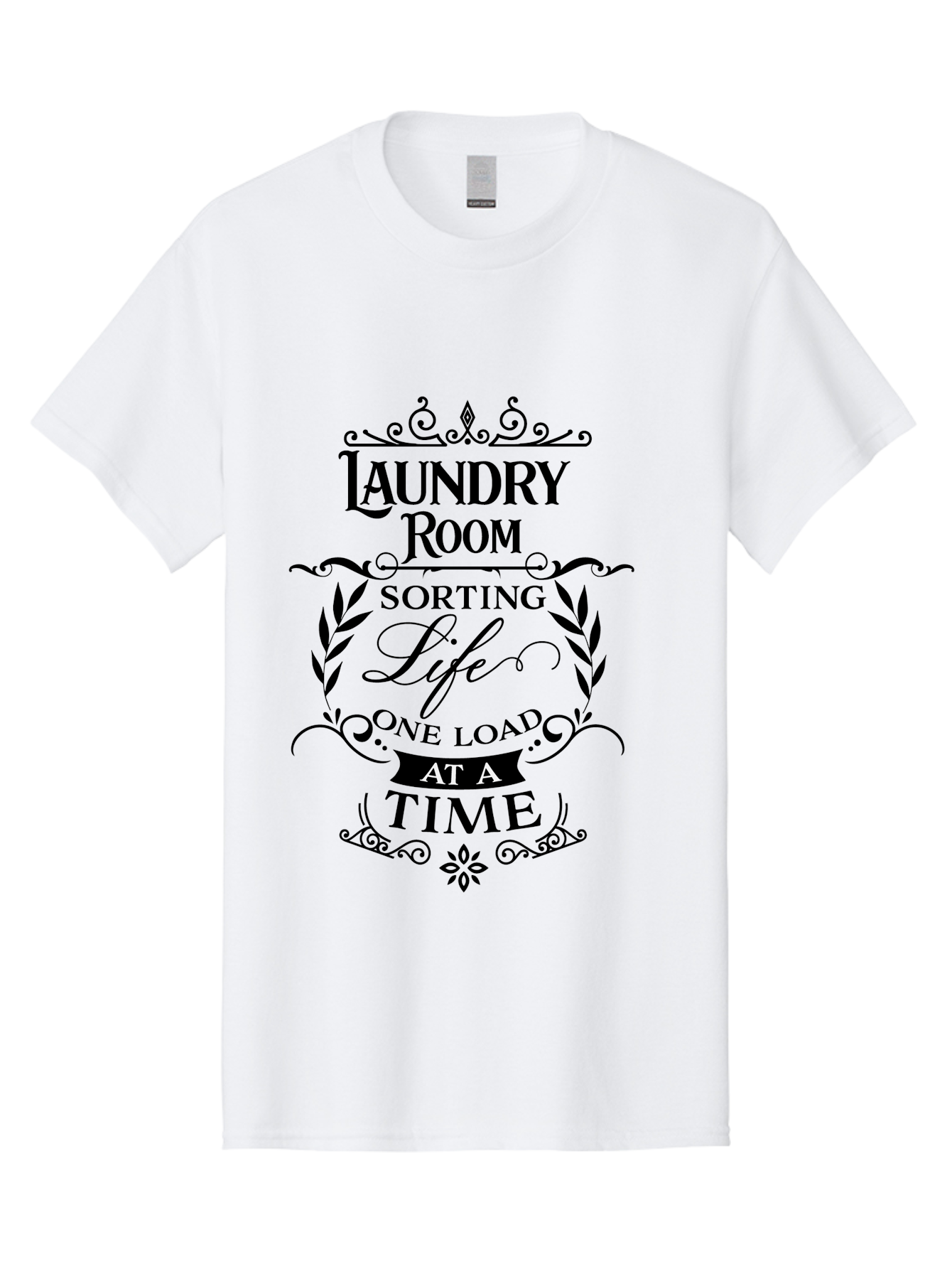 Laundry-Room-Sorting-Life Men'S Graphic Tee, 100% Cotton, Comfortable Casual Summer Wear, Machine Washable, Laundry Room Humor, Funny Laundry Quotes, Household Chores, Life One Load At Time, Washing Laundry, Sorting Life, Laundry Day, Aac928 23
