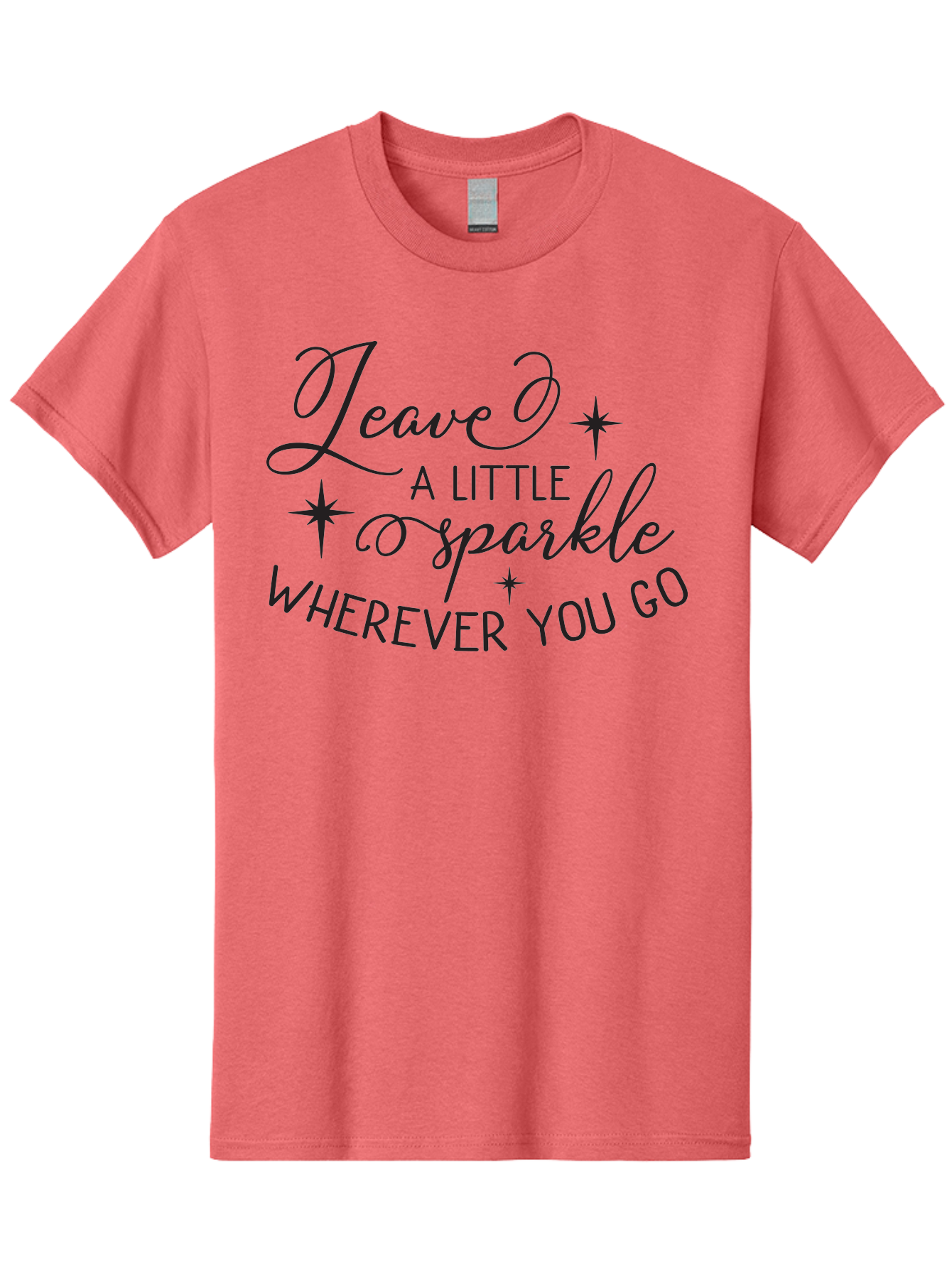 Leave-Little-Sparkle Men'S Graphic Tee, 100% Cotton, Comfortable Casual Summer Wear, Machine Washable, Inspirational Quote, Motivational Message, Sparkle, Positivity, Encouragement, Leave A Mark, Kindness, Motivational Words, Aac930 29