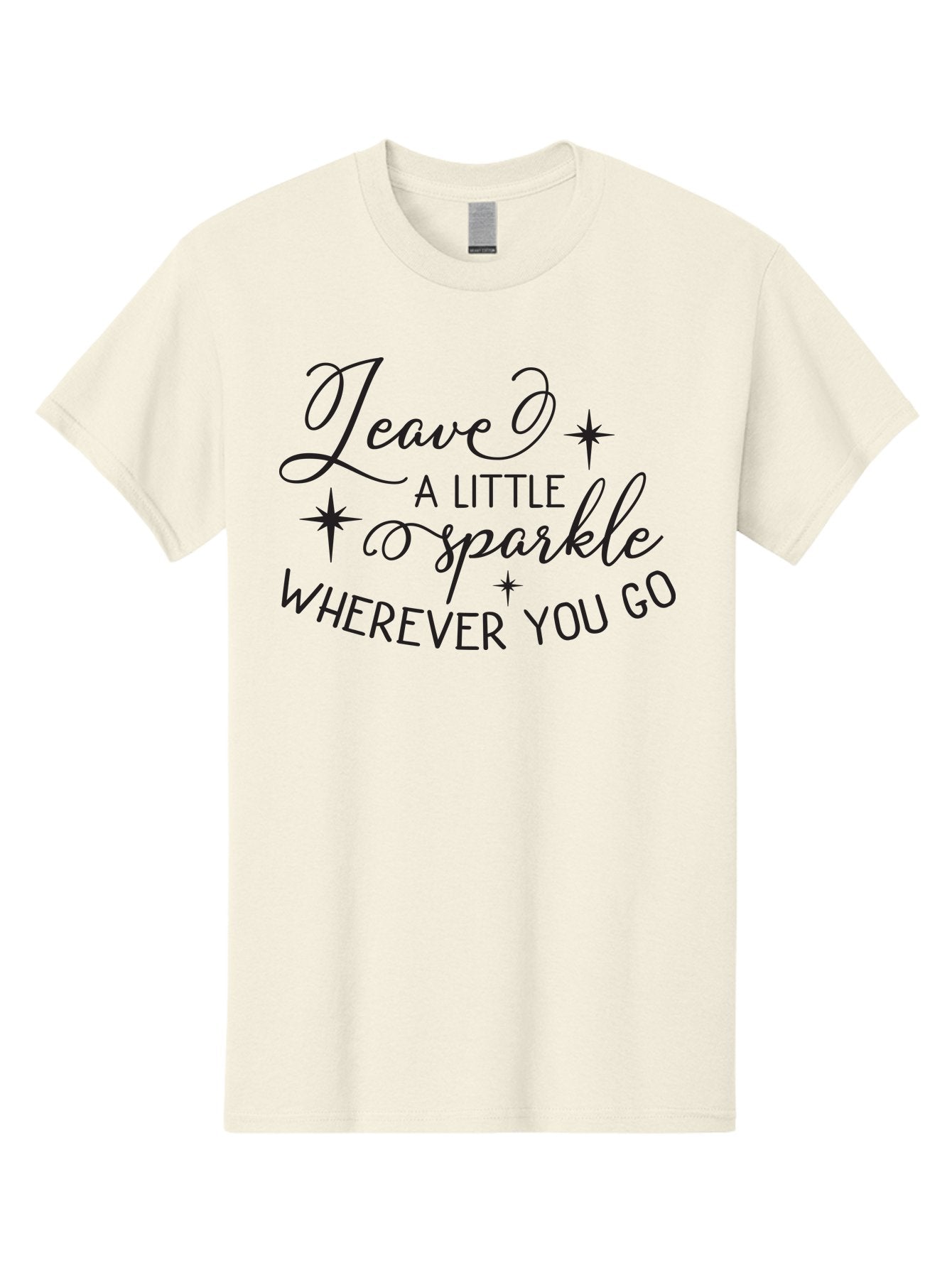 Leave-Little-Sparkle Men'S Graphic Tee, 100% Cotton, Comfortable Casual Summer Wear, Machine Washable, Inspirational Quote, Motivational Message, Sparkle, Positivity, Encouragement, Leave A Mark, Kindness, Motivational Words, Aac930 8