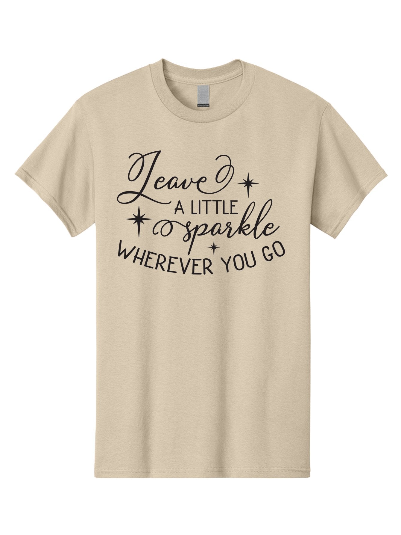 Leave-Little-Sparkle Men'S Graphic Tee, 100% Cotton, Comfortable Casual Summer Wear, Machine Washable, Inspirational Quote, Motivational Message, Sparkle, Positivity, Encouragement, Leave A Mark, Kindness, Motivational Words, Aac930 6