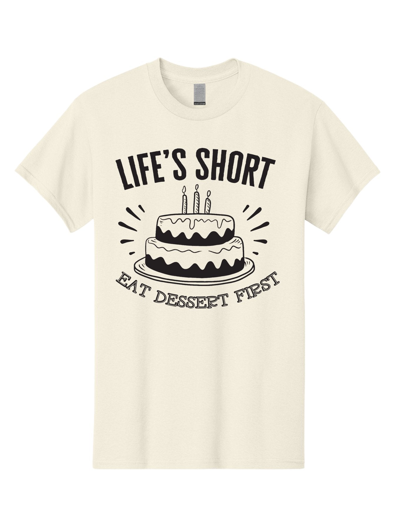 Life-S-Short-Eat-Dessert-First Men'S Graphic Tee, 100% Cotton, Comfortable Casual Summer Wear, Machine Washable, Life'S Short Eat Dessert First, Birthday Cake, Dessert Lovers, Sweet Treats, Indulgent Delights, Celebratory Treats, Aac951 14