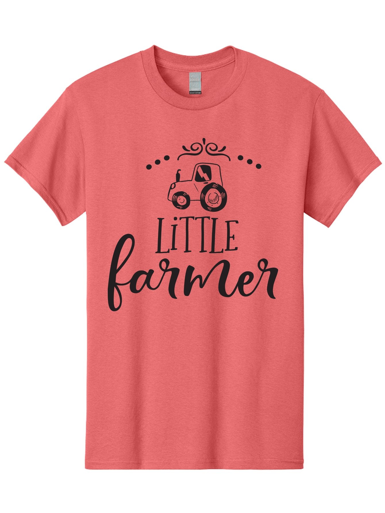 Little-Farmer Men'S Graphic Tee, 100% Cotton, Comfortable Casual Summer Wear, Machine Washable, Tractor Illustration, Farming Graphics, Agricultural Design, Farm-Themed Artwork, Whimsical Typography, Farmer Logo, Countryside Charm, Aac954 11