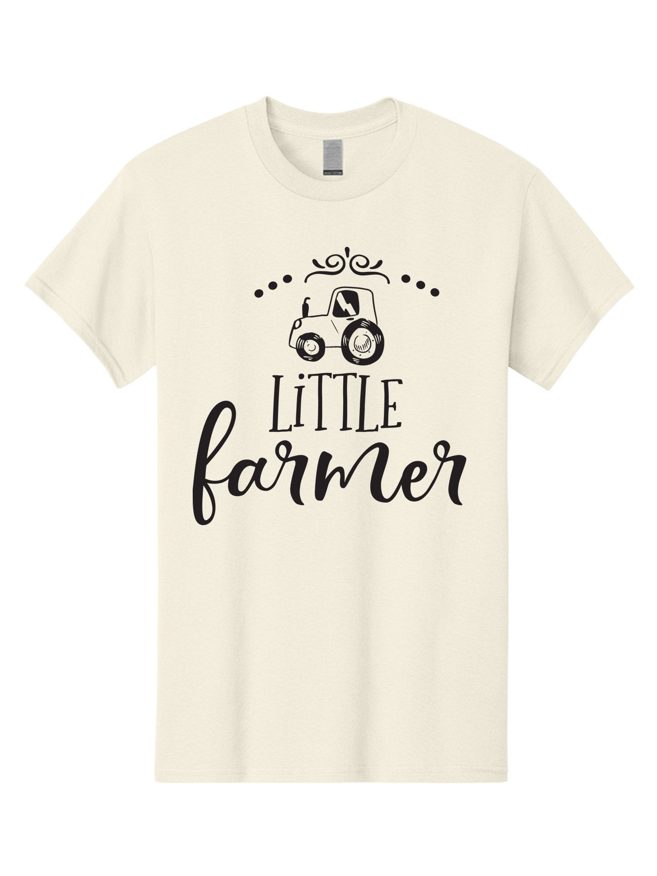 Little-Farmer Men'S Graphic Tee, 100% Cotton, Comfortable Casual Summer Wear, Machine Washable, Tractor Illustration, Farming Graphics, Agricultural Design, Farm-Themed Artwork, Whimsical Typography, Farmer Logo, Countryside Charm, Aac954 4