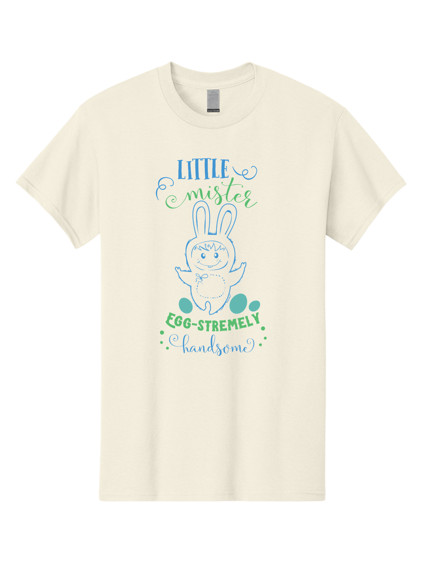 Little-Meepy-Egg-Stremely Men'S Graphic Tee, 100% Cotton, Comfortable Casual Summer Wear, Machine Washable, Easter Bunny, Cute Cartoon Character, Funny Bunny, Easter Eggs, Egg-Stremely Handsome, Little Bunny, Adorable Design, Bunny Love, Aac955 11