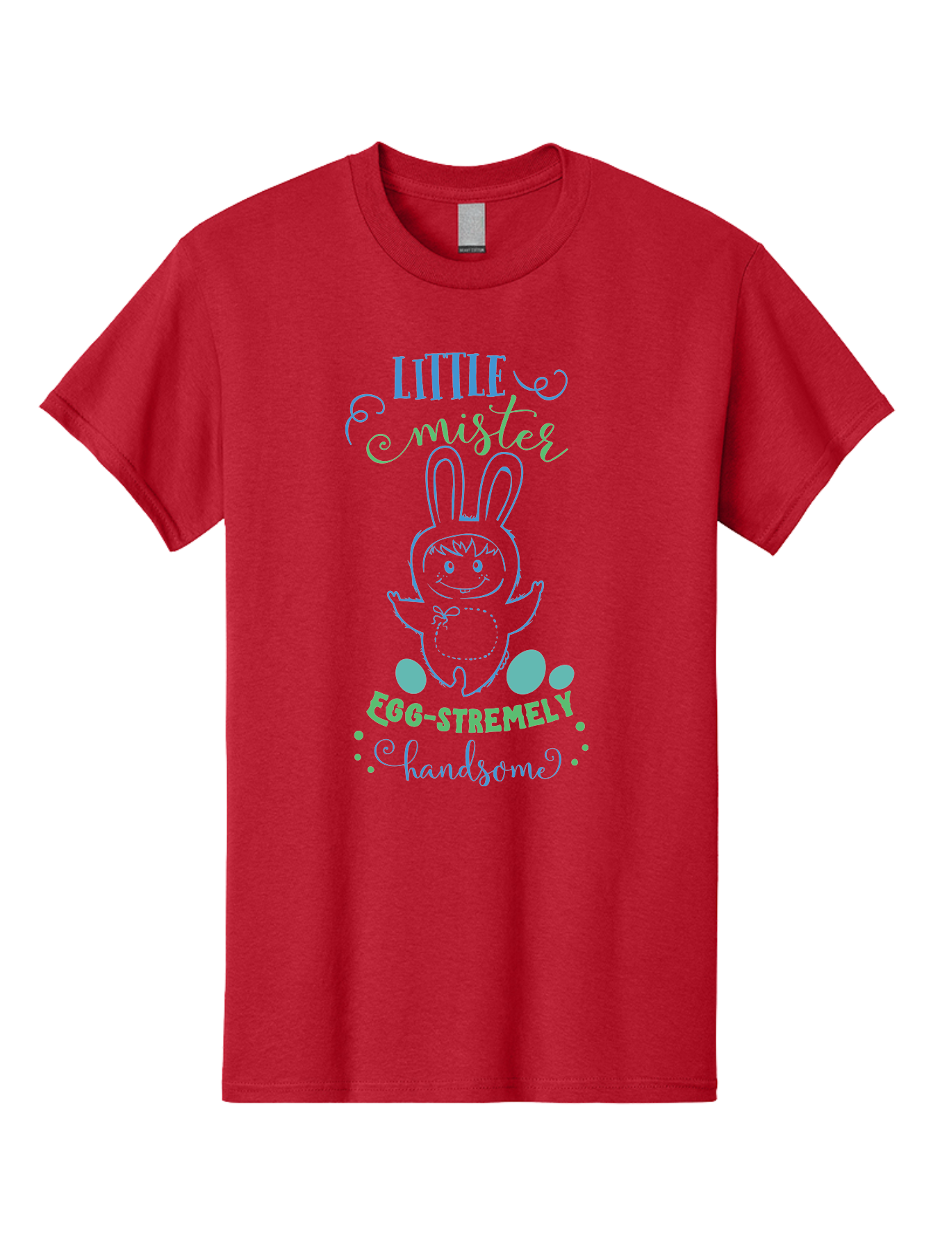 Little-Meepy-Egg-Stremely Men'S Graphic Tee, 100% Cotton, Comfortable Casual Summer Wear, Machine Washable, Easter Bunny, Cute Cartoon Character, Funny Bunny, Easter Eggs, Egg-Stremely Handsome, Little Bunny, Adorable Design, Bunny Love, Aac955 29