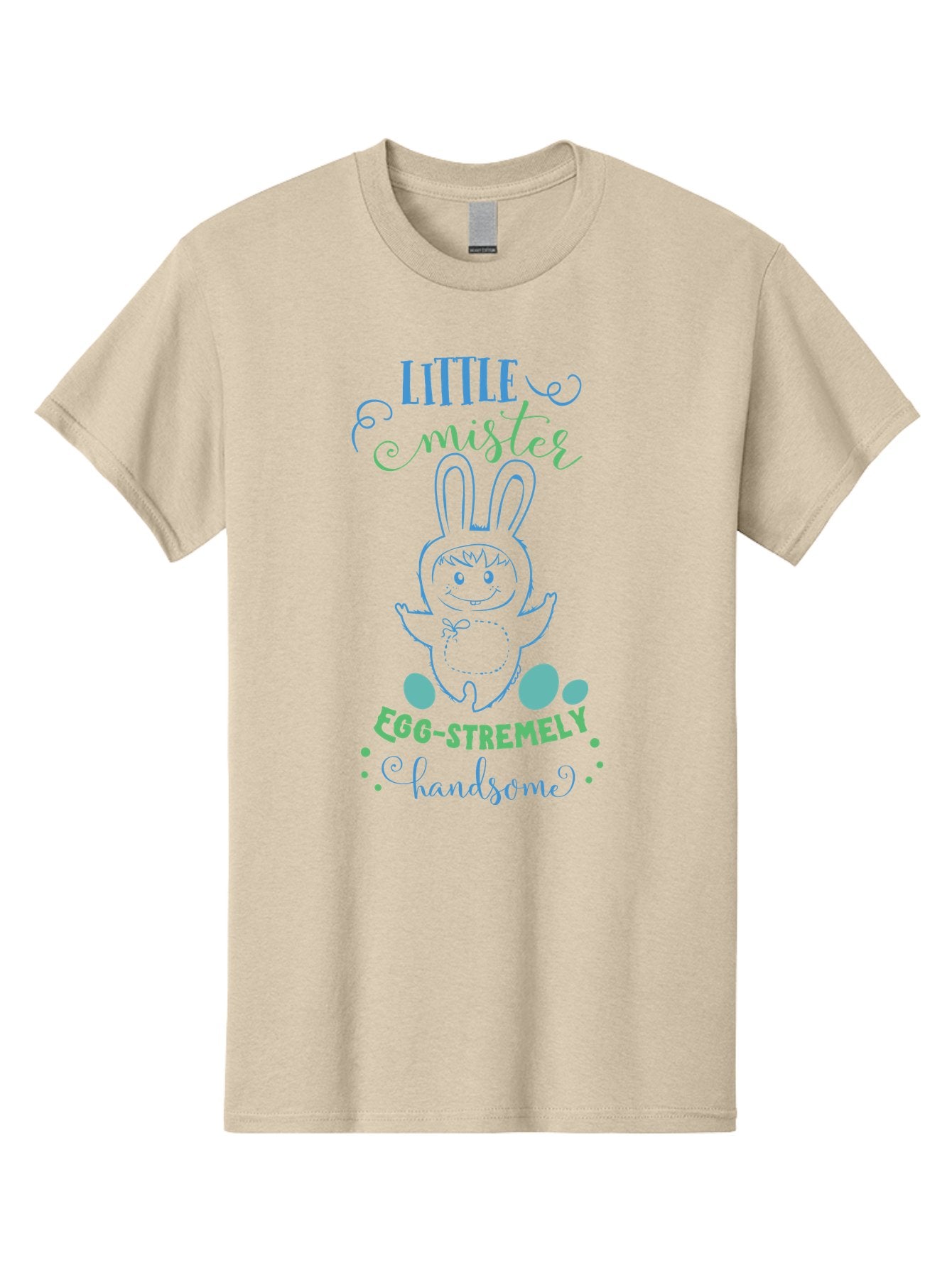 Little-Meepy-Egg-Stremely Men'S Graphic Tee, 100% Cotton, Comfortable Casual Summer Wear, Machine Washable, Easter Bunny, Cute Cartoon Character, Funny Bunny, Easter Eggs, Egg-Stremely Handsome, Little Bunny, Adorable Design, Bunny Love, Aac955 9