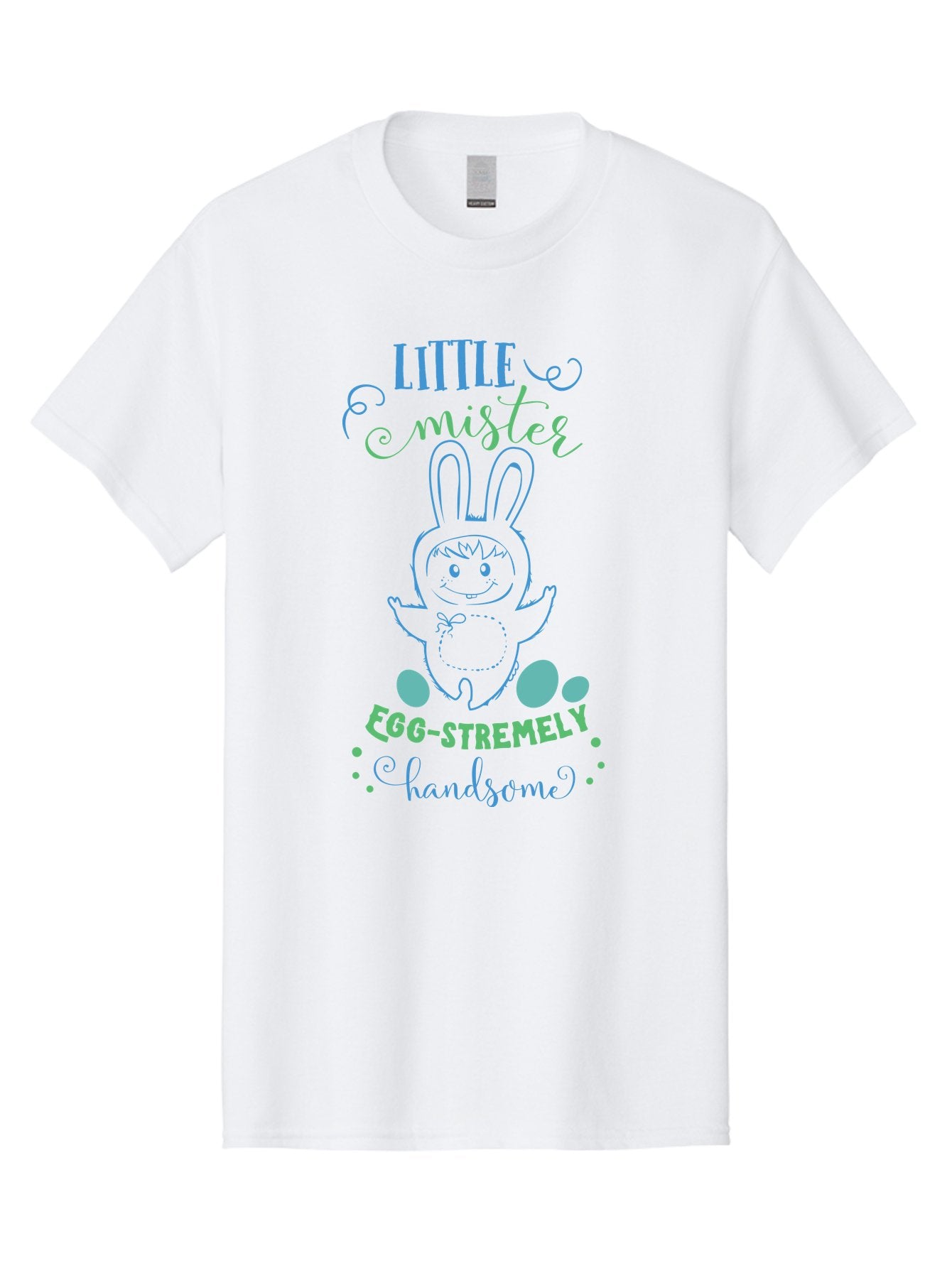 Little-Meepy-Egg-Stremely Men'S Graphic Tee, 100% Cotton, Comfortable Casual Summer Wear, Machine Washable, Easter Bunny, Cute Cartoon Character, Funny Bunny, Easter Eggs, Egg-Stremely Handsome, Little Bunny, Adorable Design, Bunny Love, Aac955 11