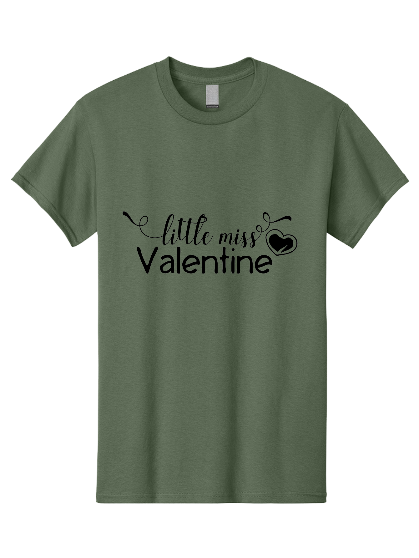 Little-Miss-Valentine Men'S Graphic Tee, 100% Cotton, Comfortable Casual Summer Wear, Machine Washable, Valentine'S Day Graphic, Little Miss Valentine Text, Heart Decoration, Love Symbol, Black Font, Cute Design, Valentine'S Day Cards, Aac958 27
