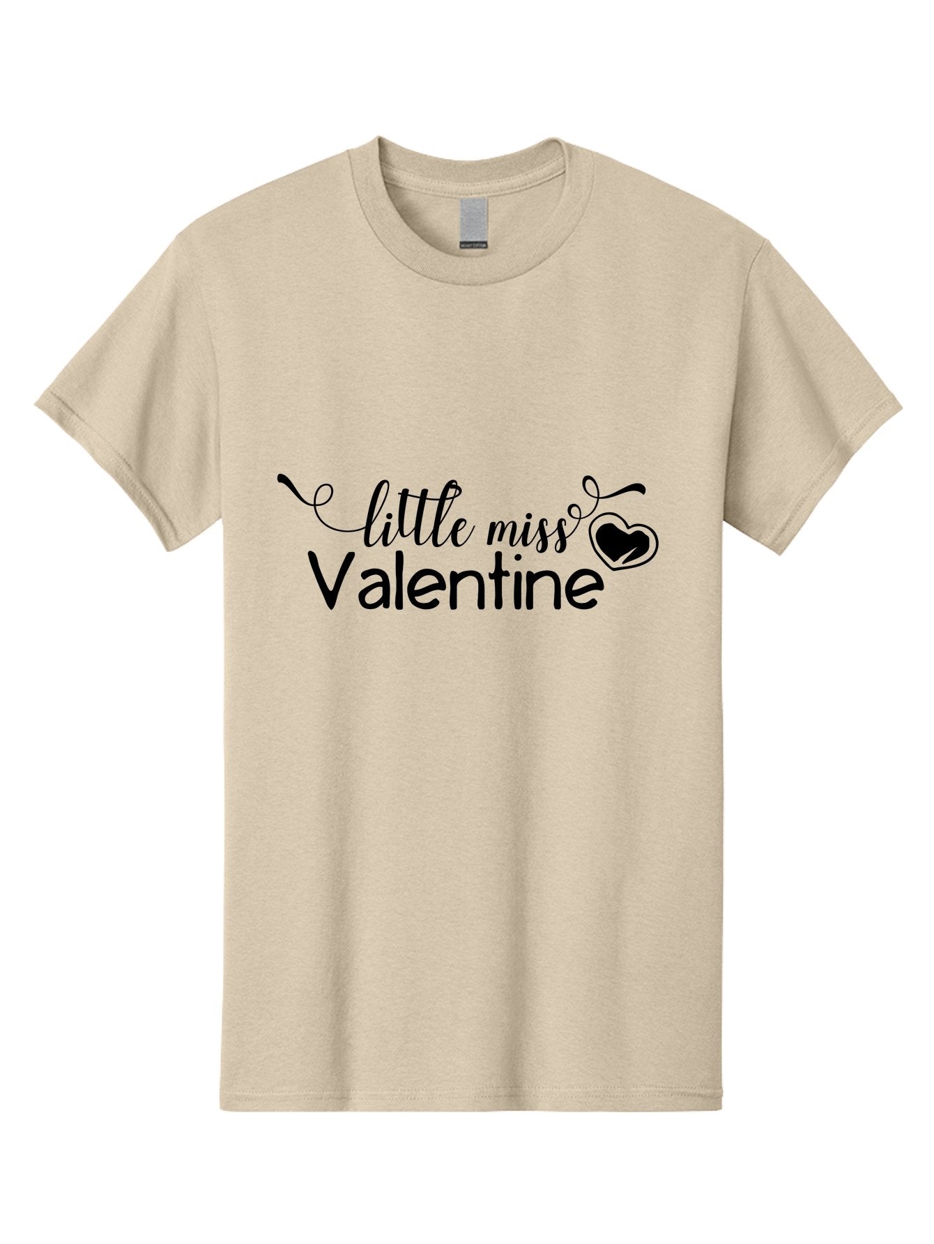 Little-Miss-Valentine Men'S Graphic Tee, 100% Cotton, Comfortable Casual Summer Wear, Machine Washable, Valentine'S Day Graphic, Little Miss Valentine Text, Heart Decoration, Love Symbol, Black Font, Cute Design, Valentine'S Day Cards, Aac958 5