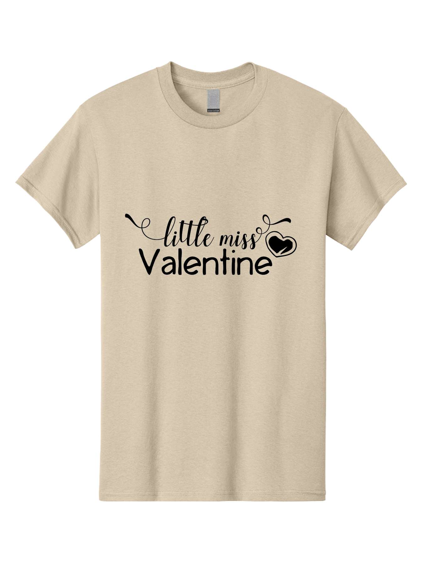 Little-Miss-Valentine Men'S Graphic Tee, 100% Cotton, Comfortable Casual Summer Wear, Machine Washable, Valentine'S Day Graphic, Little Miss Valentine Text, Heart Decoration, Love Symbol, Black Font, Cute Design, Valentine'S Day Cards, Aac958 15