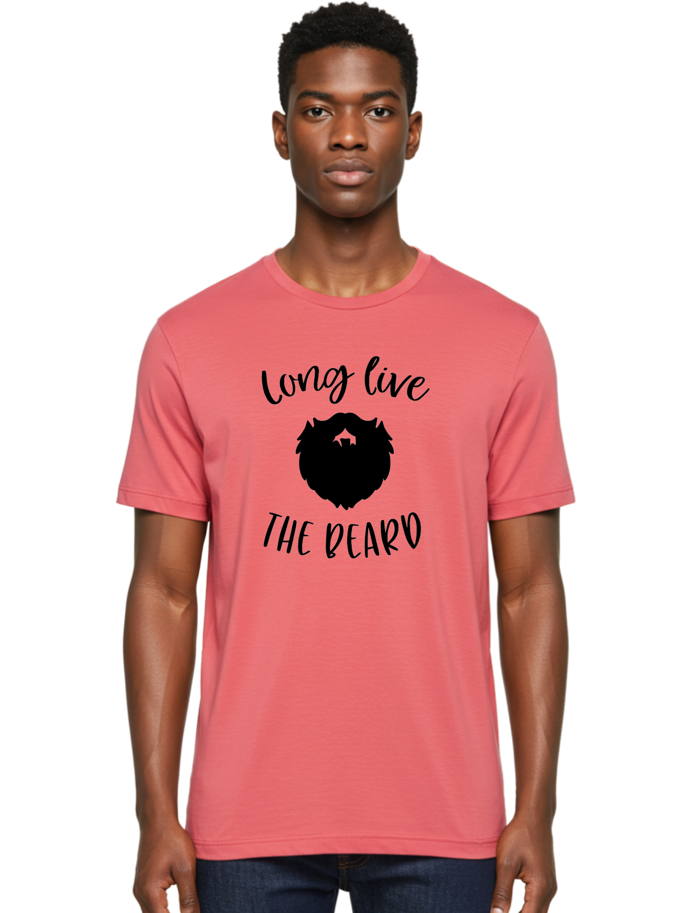 Long-Live-The-Beard Men'S Graphic Tee, 100% Cotton, Comfortable Casual Summer Wear, Machine Washable, Beard Logo, Hipster Culture, Stylish Design, Beard Appreciation, Long Live The Beard, Trendy Graphics, Modern Hipster, Fashionable Beards Aac965 16