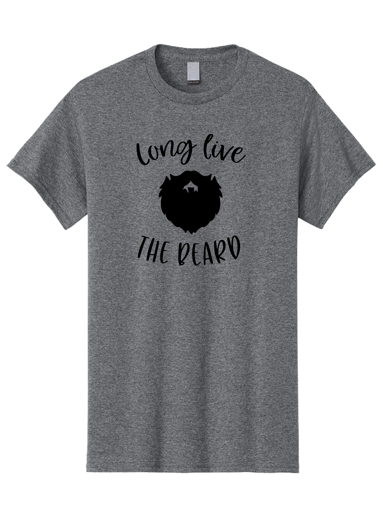 Long-Live-The-Beard Men'S Graphic Tee, 100% Cotton, Comfortable Casual Summer Wear, Machine Washable, Beard Logo, Hipster Culture, Stylish Design, Beard Appreciation, Long Live The Beard, Trendy Graphics, Modern Hipster, Fashionable Beards Aac965 3