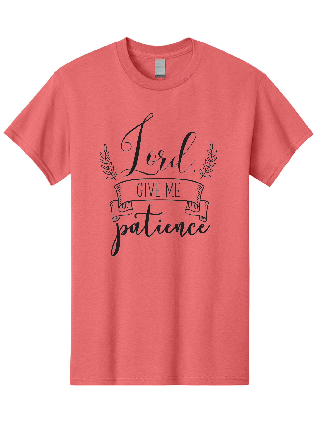 Lord-Give-Me-Patience Men'S Graphic Tee, 100% Cotton, Comfortable Casual Summer Wear, Machine Washable, Inspirational Quote, Motivational Phrase, Lord Give Me Patience, Religious Text, Faith-Based Design, Scripture Quote, Aac969 15