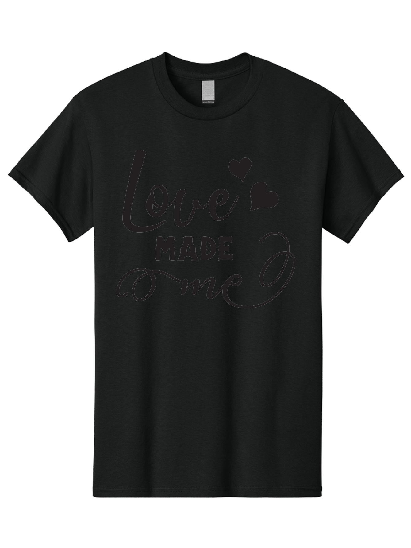 Love-Made-Me Men'S Graphic Tee, 100% Cotton, Comfortable Casual Summer Wear, Machine Washable, Love Quote, Heartwarming Phrase, Love Made Me, Inspirational Text, Black Text, Cursive Font, Heart Symbols, Love Message, Affectionate Words Aac979 19