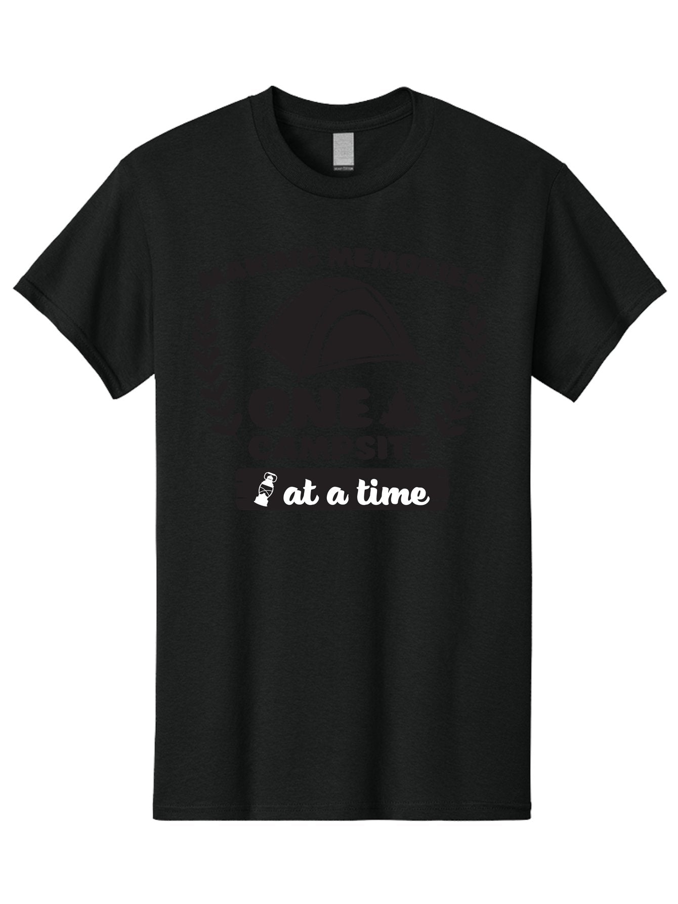 Making-Memories-One-Campsite-At-A-Time Men'S Graphic Tee, 100% Cotton, Comfortable Casual Summer Wear, Machine Washable, Camping Adventures, Outdoor Escapades, Making Memories, One Campsite At A Time, Campsite Fun, Tent Life, Campfire Moments, Aac990 7