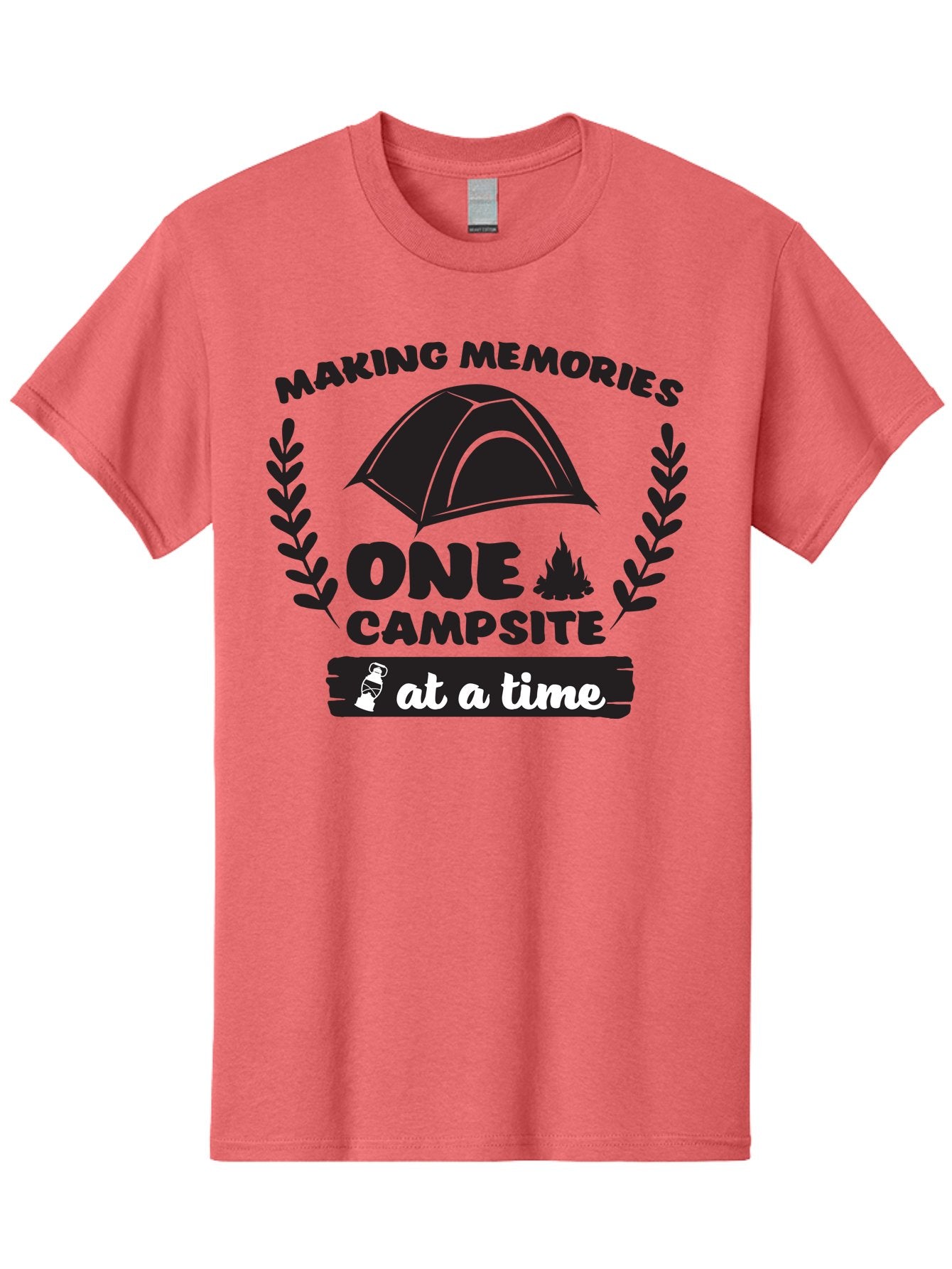 Making-Memories-One-Campsite-At-A-Time Men'S Graphic Tee, 100% Cotton, Comfortable Casual Summer Wear, Machine Washable, Camping Adventures, Outdoor Escapades, Making Memories, One Campsite At A Time, Campsite Fun, Tent Life, Campfire Moments, Aac990 8