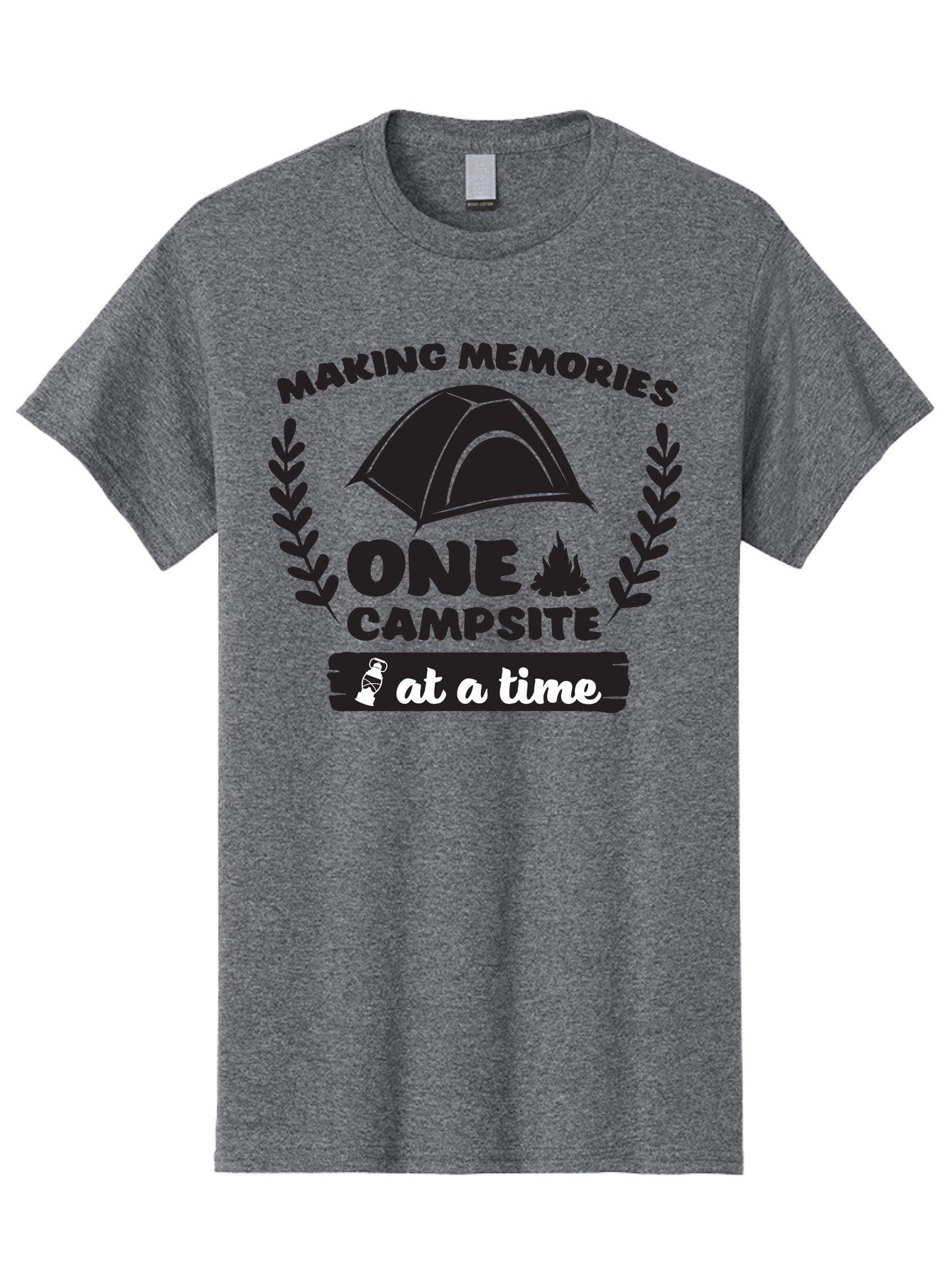 Making-Memories-One-Campsite-At-A-Time Men'S Graphic Tee, 100% Cotton, Comfortable Casual Summer Wear, Machine Washable, Camping Adventures, Outdoor Escapades, Making Memories, One Campsite At A Time, Campsite Fun, Tent Life, Campfire Moments, Aac990 10